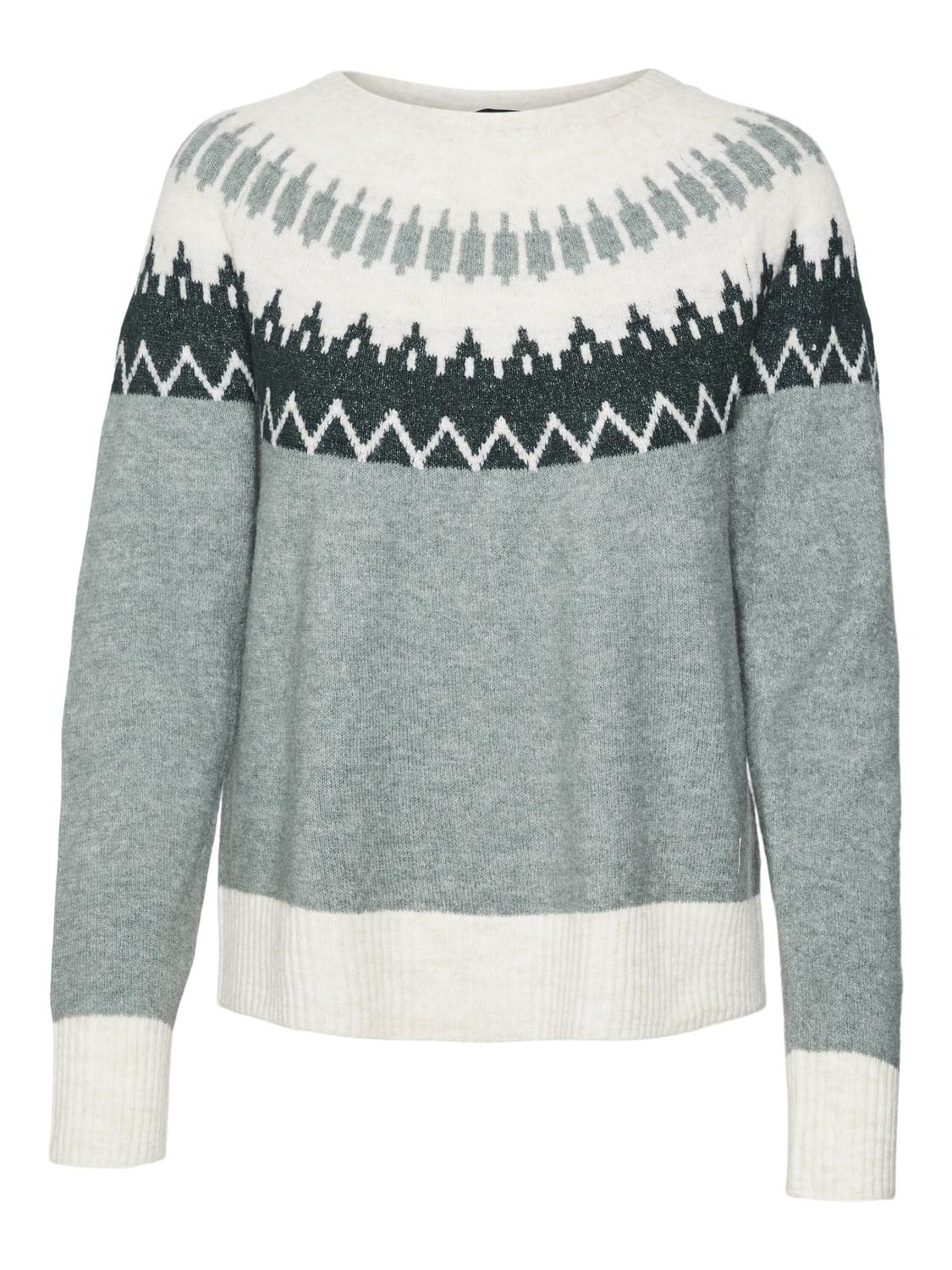 Vero Moda Strickpullover »VMSIMONE LS NORDIC PULLOVER GA REP BOO«