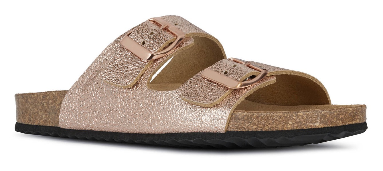 Geox Pantolette »Brionia«, im Metallic Look