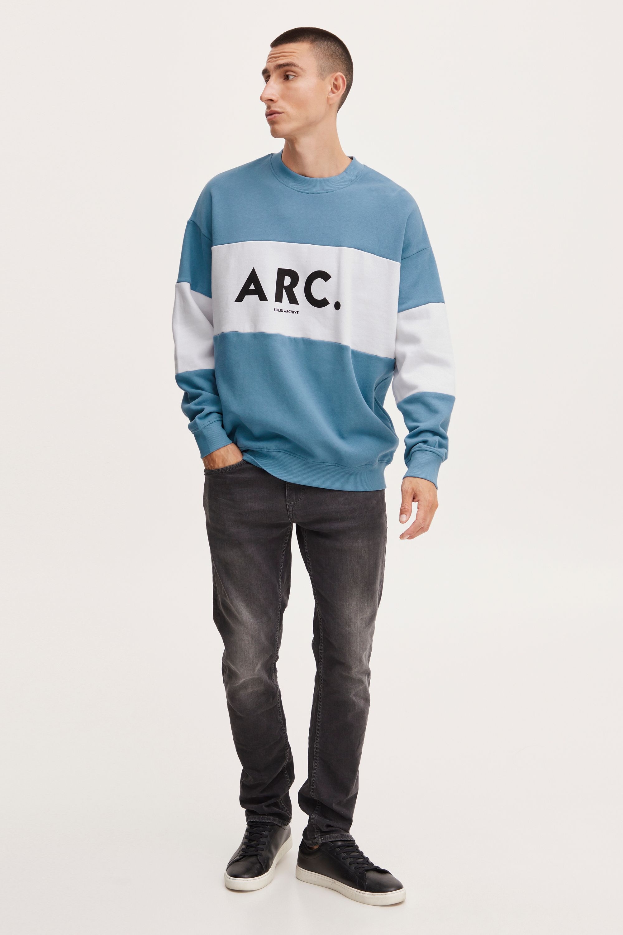 !Solid Longpullover »Sweatshirt SDCaius«