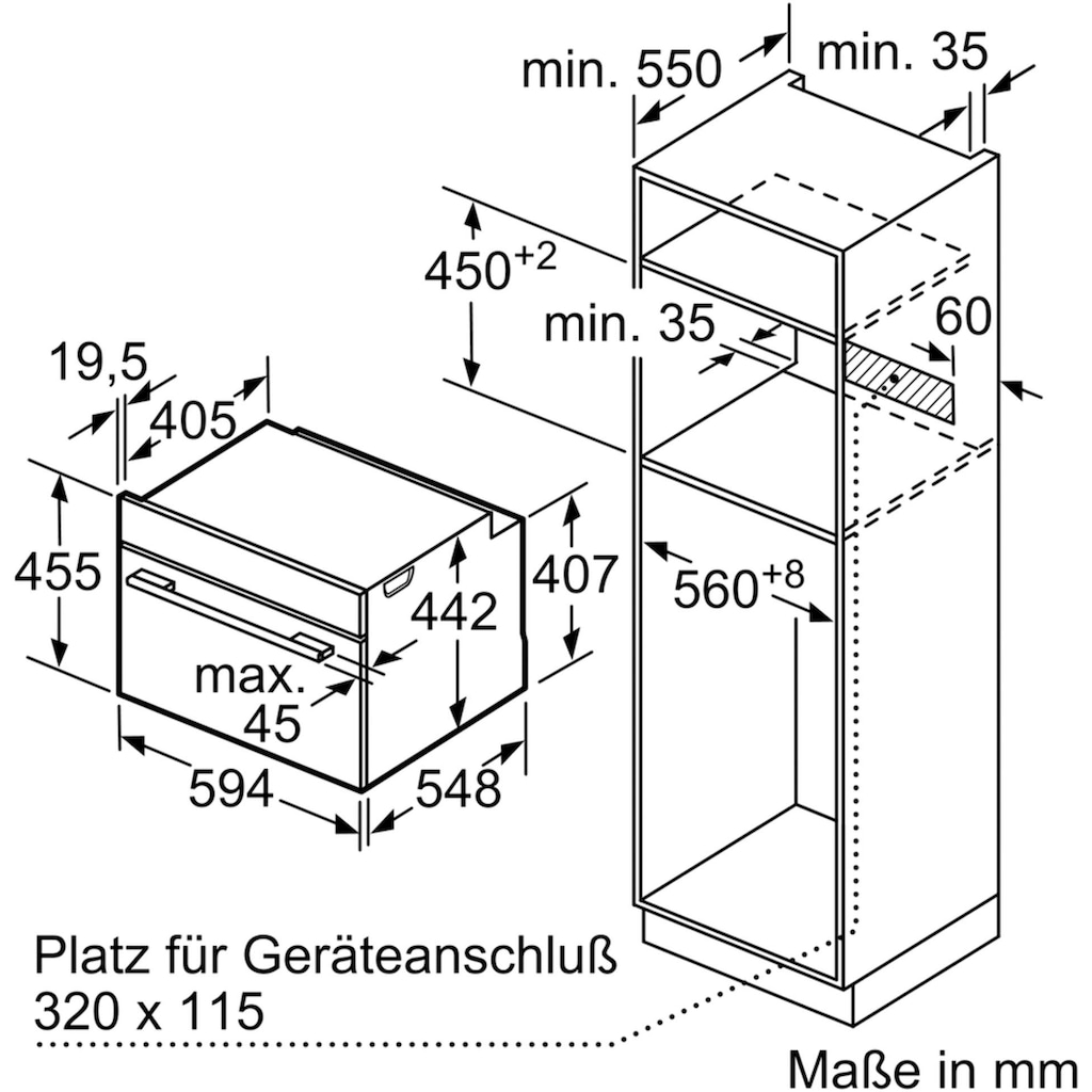 BOSCH Einbau-Dampfgarer »CDG634AS0«