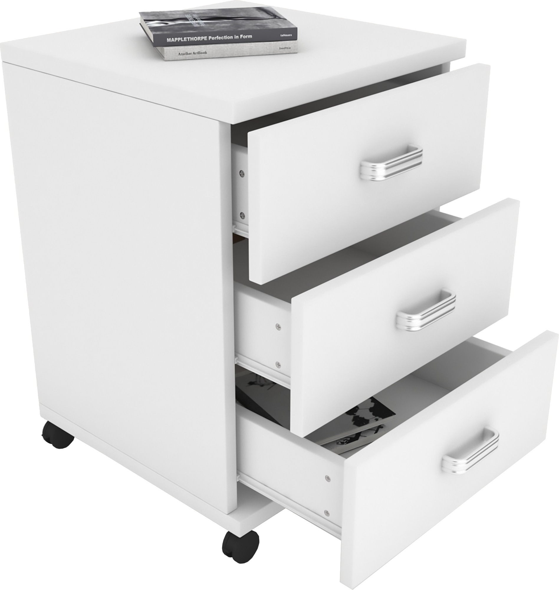 VCM Container »VCM Rollcontainer | Beistellcontainer mit Schubladen | Maße ca. H. 58 x B. 45 x T. 44 cm | Bürocontainer ¿ Tobila«, (1 St.)