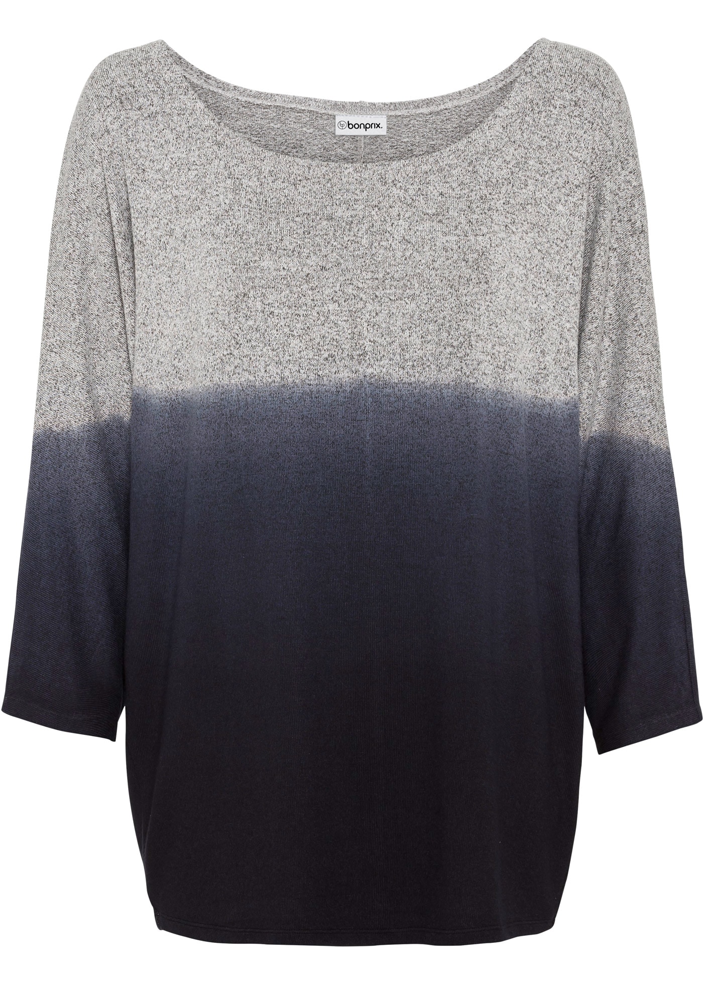 bonprix Oversize-Shirt Oversize-Passform, 3/4-Ärmel, mit Farbverlauf
