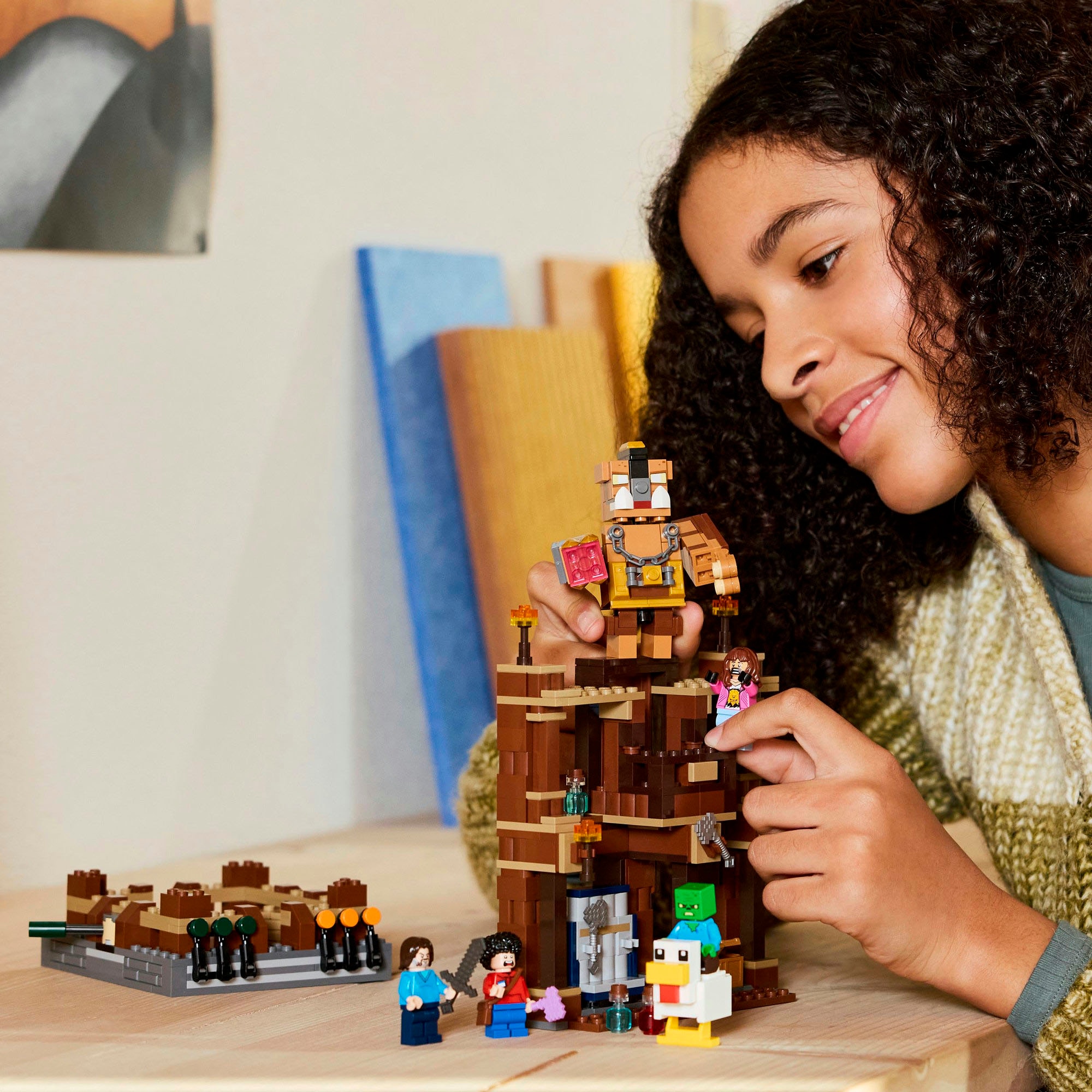 LEGO® Konstruktionsspielsteine »Waldanwesen mit Boxring (21272), LEGO® Minecraft«, (491 St.), Made in Europe