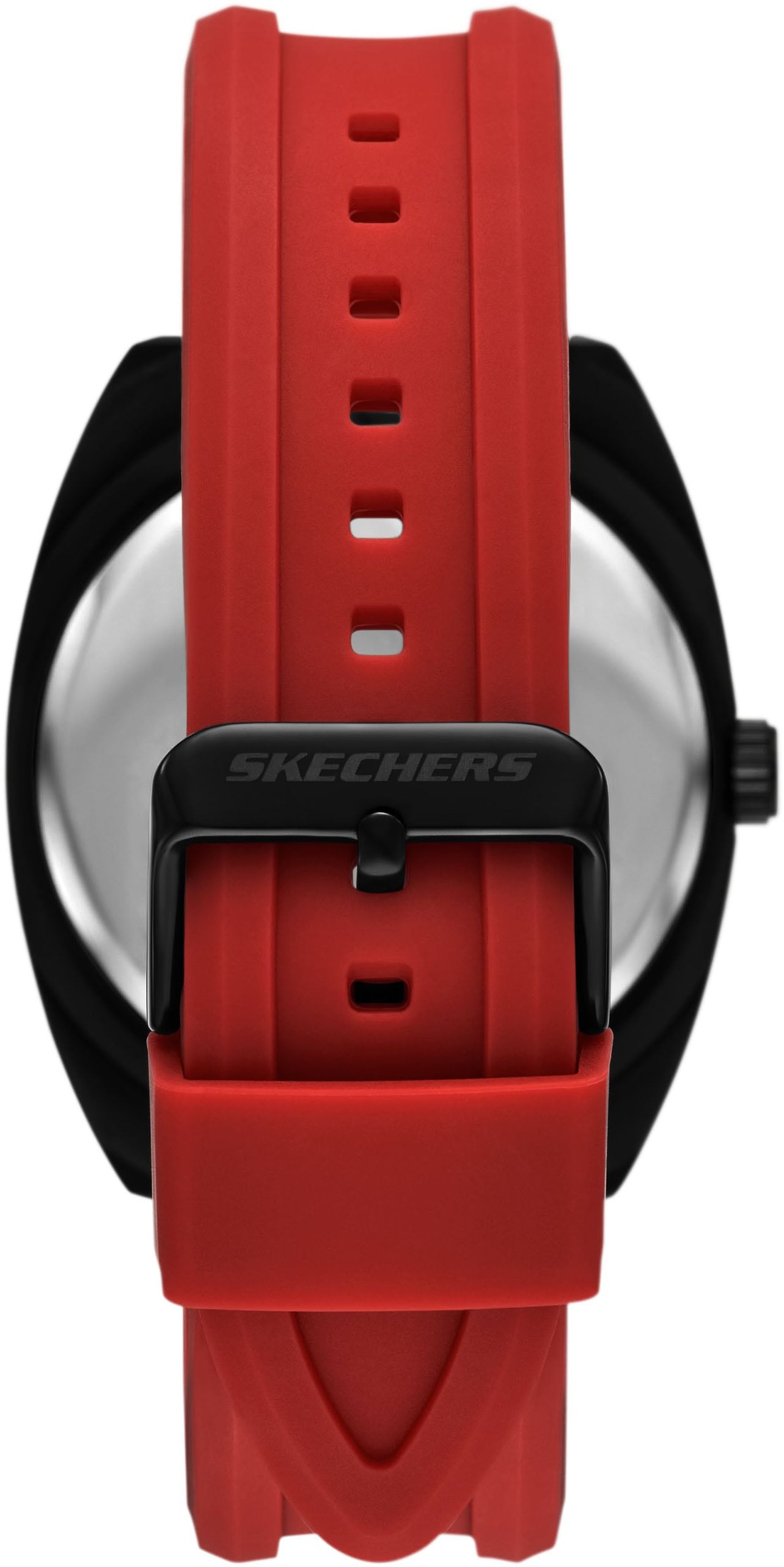 Skechers Quarzuhr »HANOVER« Armbanduhr, Herrenuhr, Silikonarmband, analog, Tag