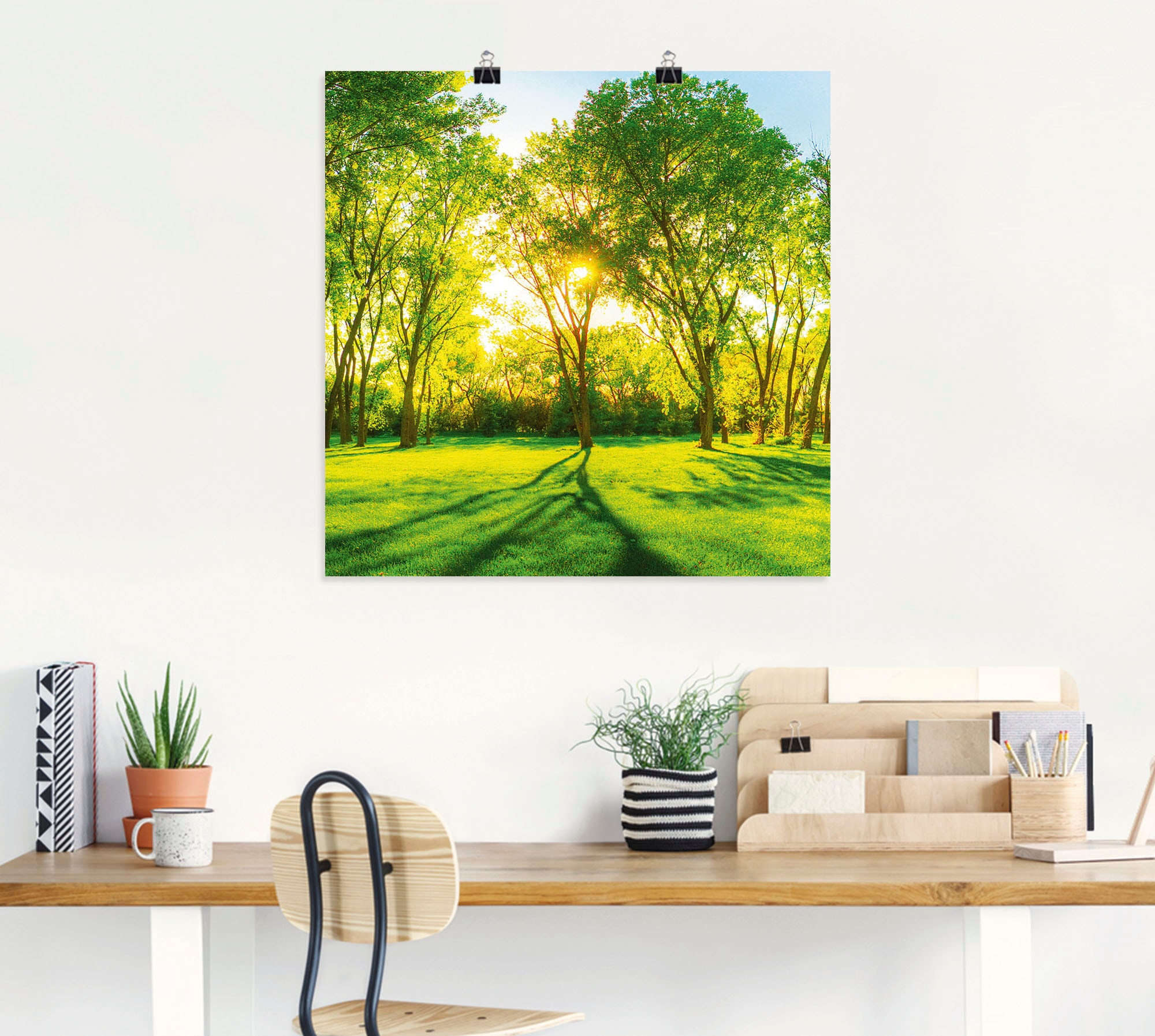 Artland Wandbild »Frühlingswärme II«, Wiesen & Bäume, (1 St.), als Leinwandbild, Poster, Wandaufkleber in verschied. Größen