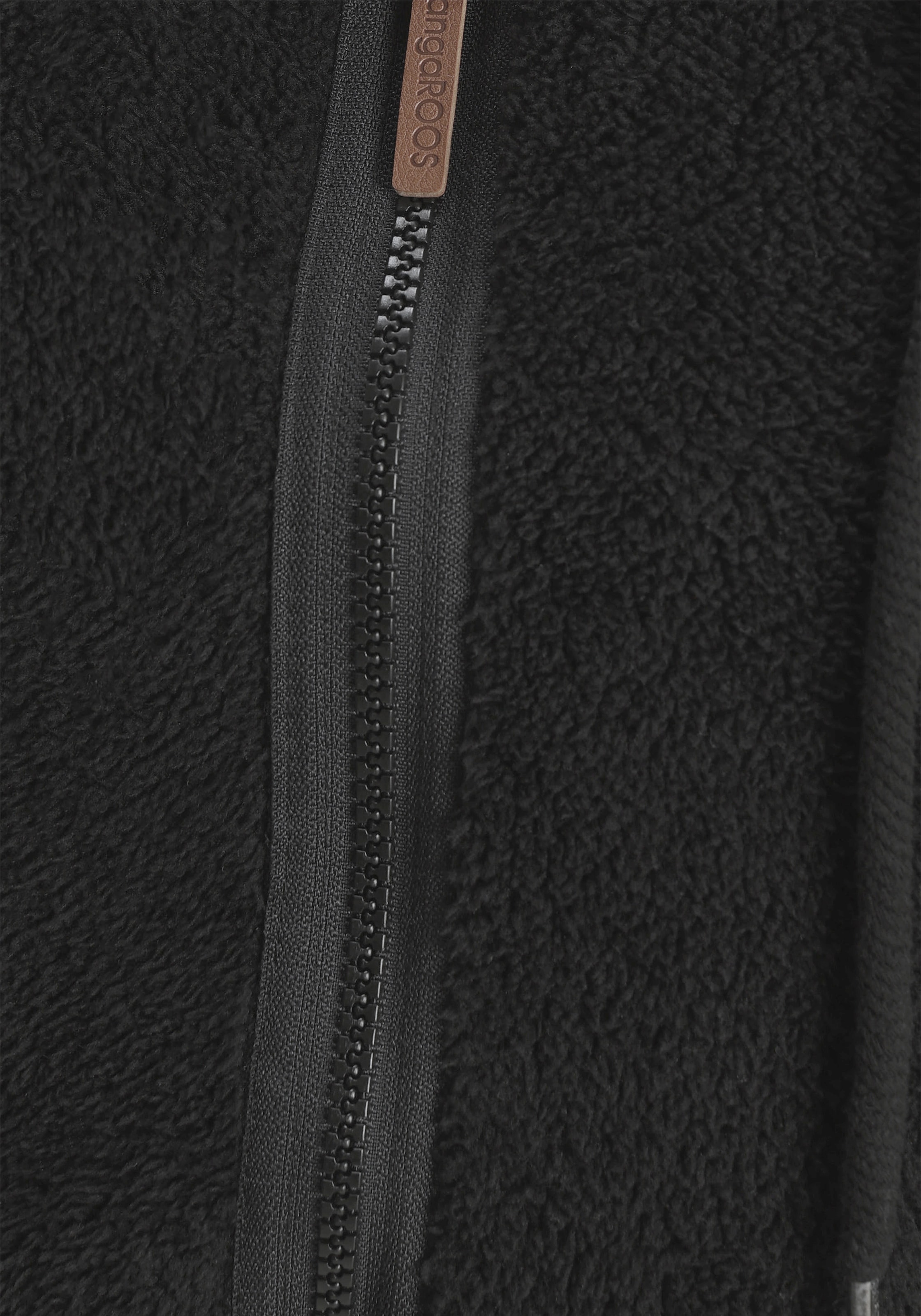 KangaROOS Sweatjacke, aus flauschigem Teddy-Fleece