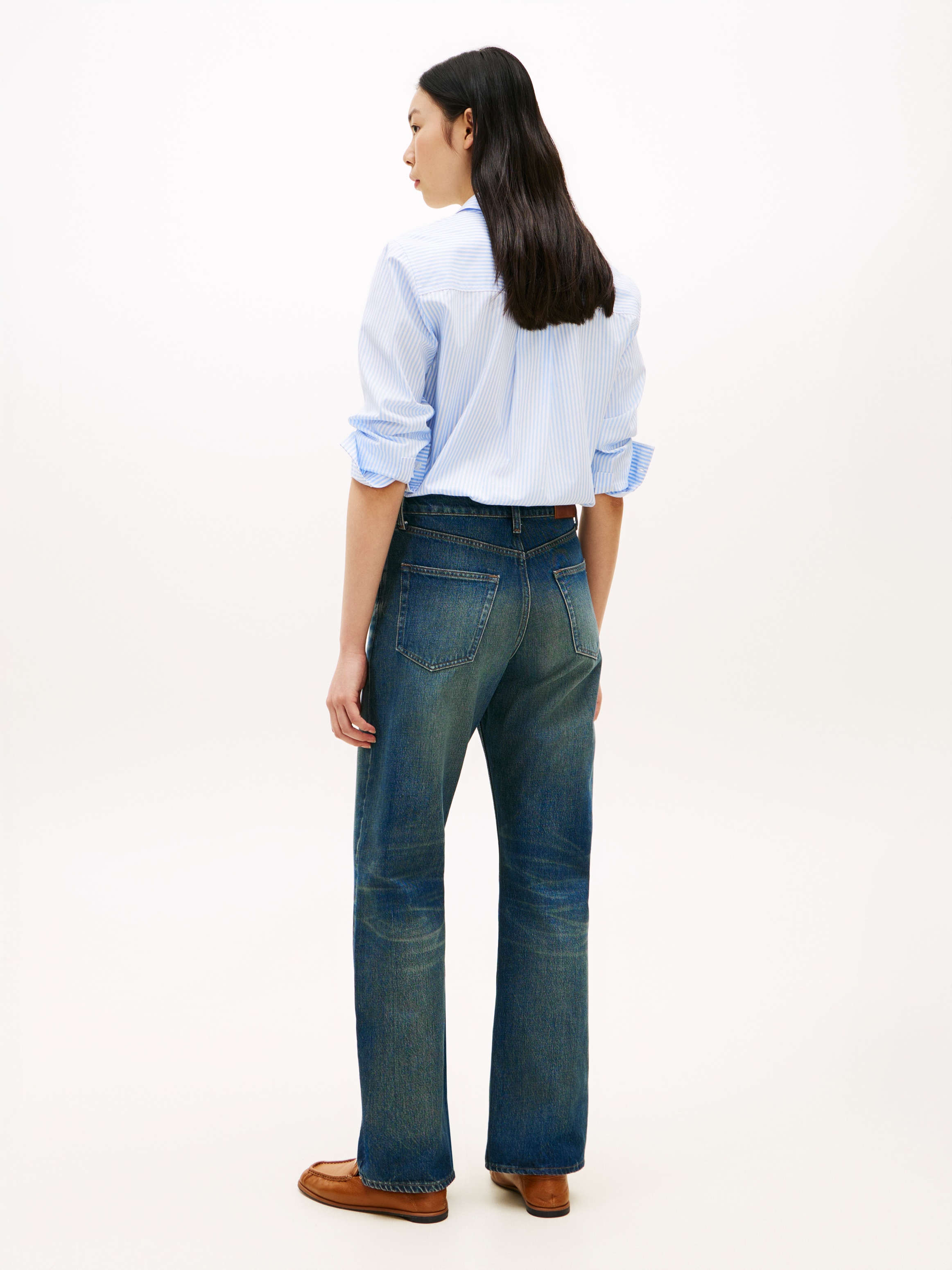Tommy Hilfiger Loose-fit-Jeans »DNM NATE LOOSE STRAIGHT RW« High Rise, Baumwoll-Denim