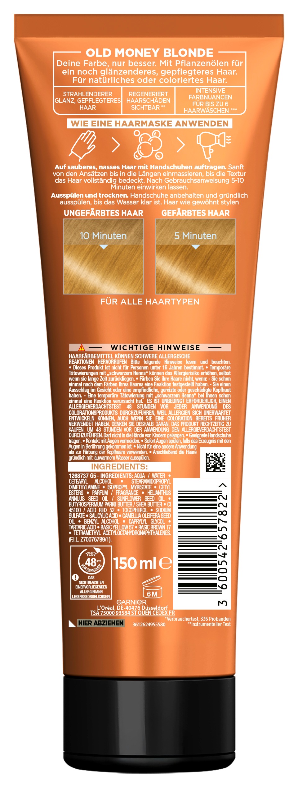 GARNIER Coloration »Garnier Olia Gloss Tinted Hair Mask«