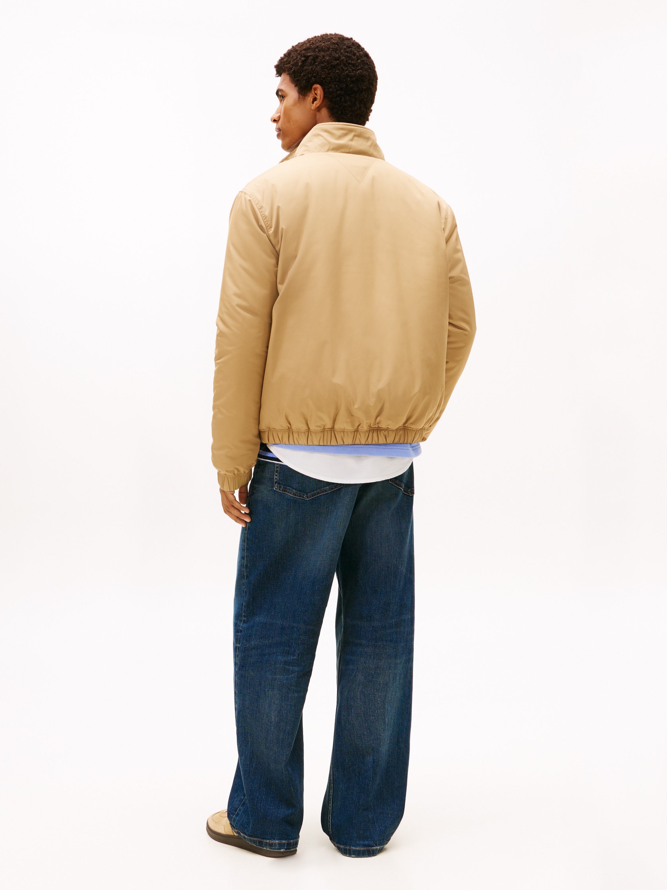 Tommy Jeans Blouson »TJM ESSENTIAL PADDED JACKET EXT« Freizeitjacke, Übergangsjacke glänzend, Stretchbündchen, Stehkragen