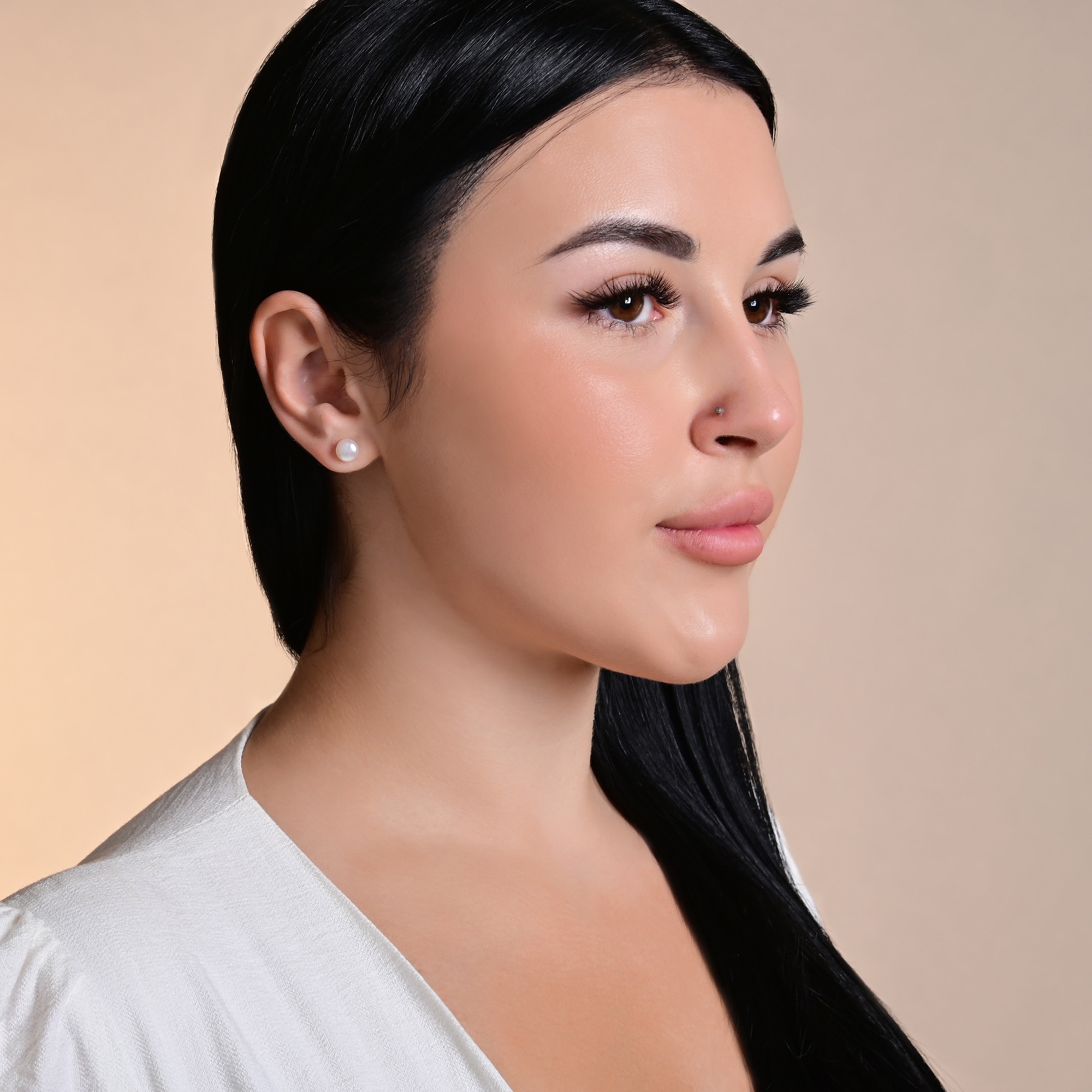 Adelia´s Paar Ohrstecker »Damen Ohrringe ¿ Ohrstecker aus Edelstahl mit Perle«