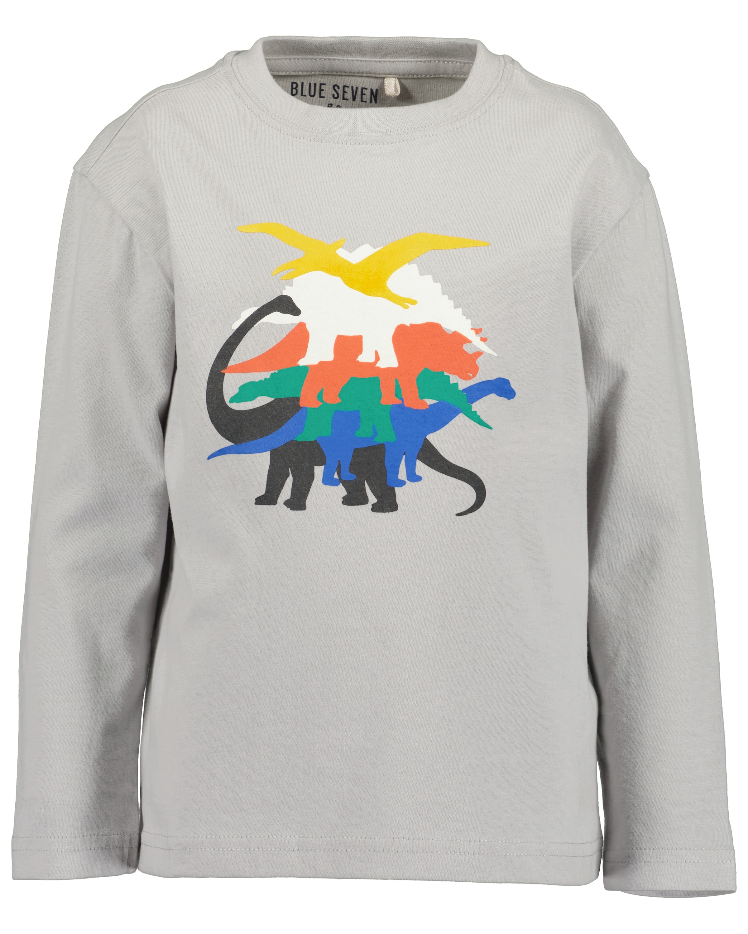 Blue Seven Langarmshirt, (Packung, 2 tlg.), mit coolen Dino-Prints