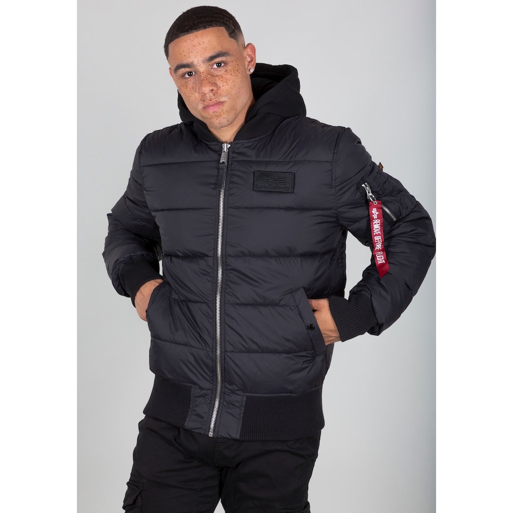 Alpha Industries Steppjacke »MA-1 ZH Back Print«, mit Kapuze