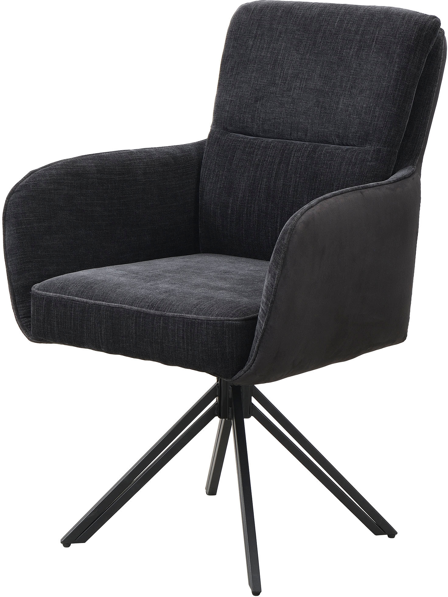 byLIVING Esszimmerstuhl »Tino« (Set) 2 Stk. Microfaser | Webstoff 360 Grad drehbar mit Federkernpolsterung, hochwertige Polsterbezüge