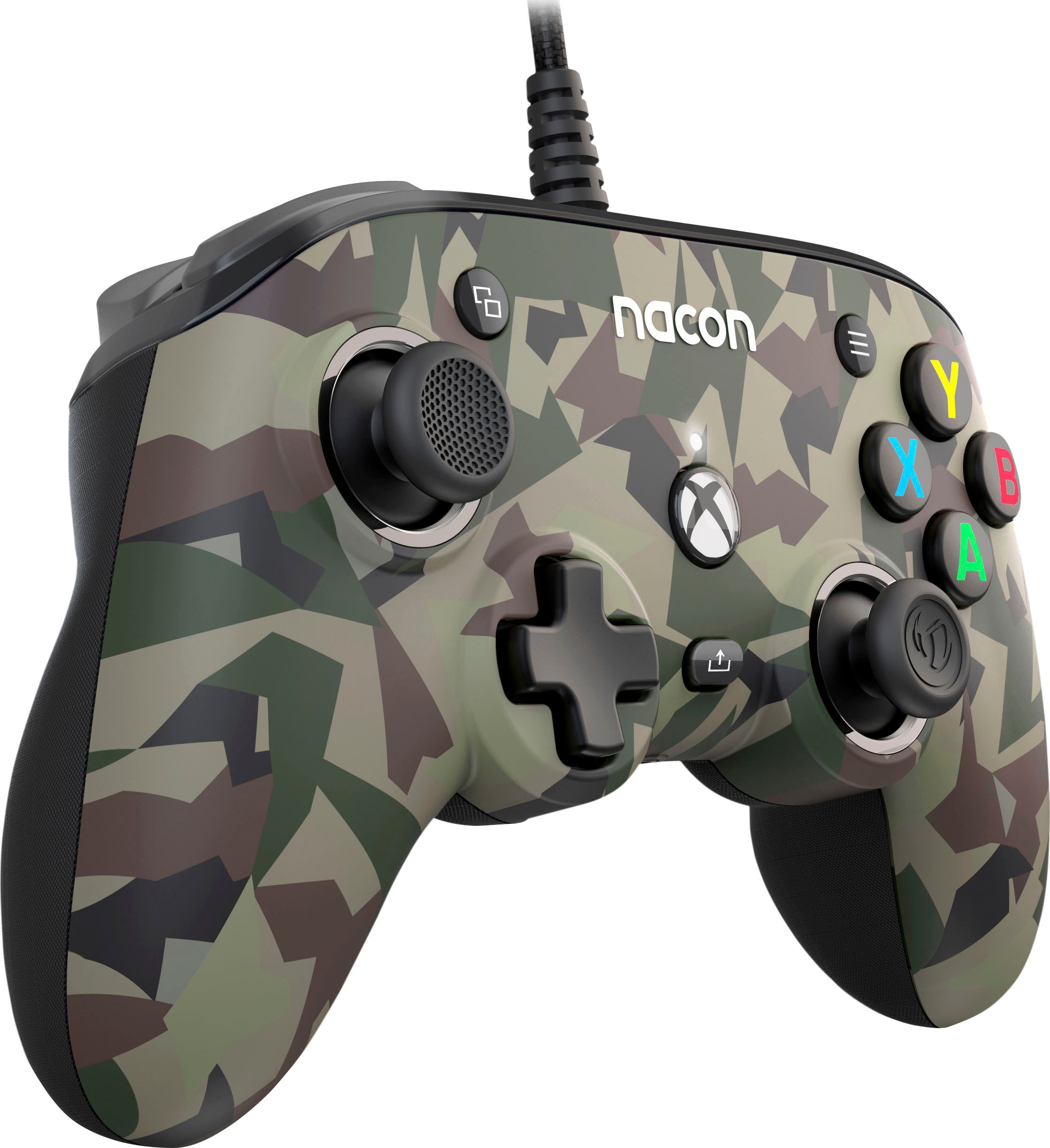 nacon Gaming-Controller »NA010350 Xbox Compact Controller PRO, kabelgebunden, 3D-Klang«, personalisierbar, camoflage forest