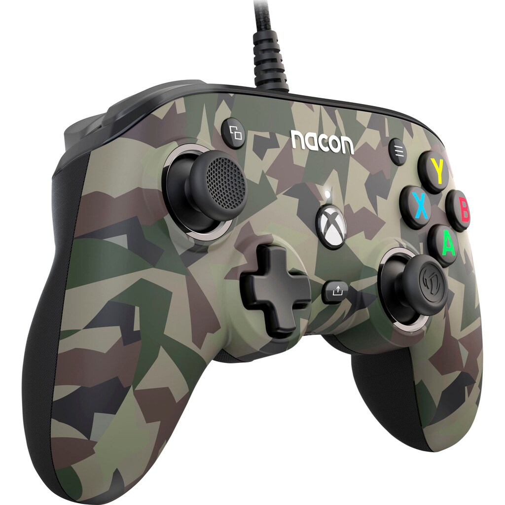 nacon Gaming-Controller »NA010350 Xbox Compact Controller PRO, kabelgebunden, 3D-Klang«, personalisierbar, camoflage forest