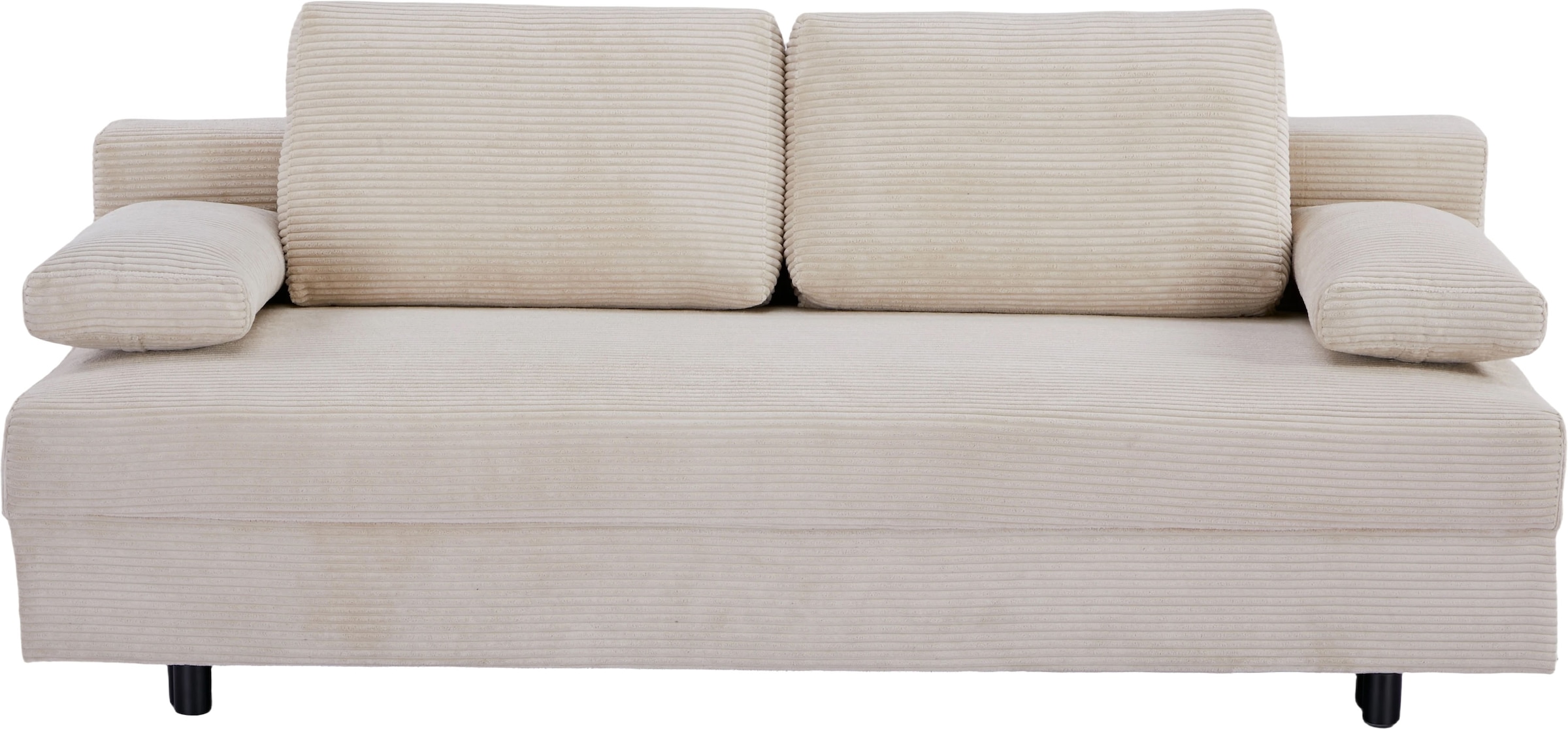 OTTO home Schlafsofa »ONNIKO Cord, Breite: 192 cm, Liegefläche 121x192 cm, softer Cord-Bezug« mit Bettfunktion & Bettkasten