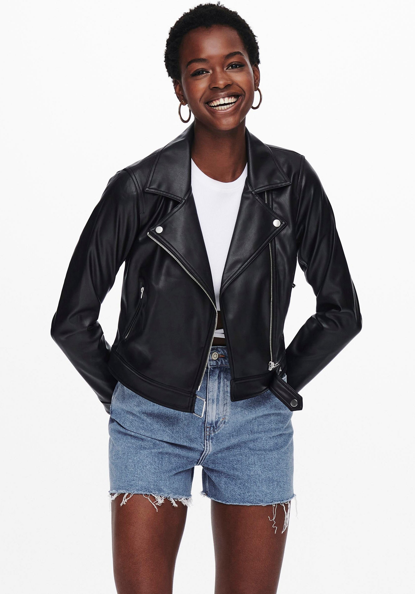 Only Lederimitatjacke »ONLBEST FAUX LEATHER BIKER« kaufen