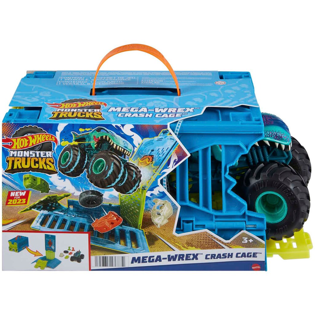 Hot Wheels Spielzeug-Auto »Monster Trucks Mega Wrex Oversized Crash Cage (1:24)«