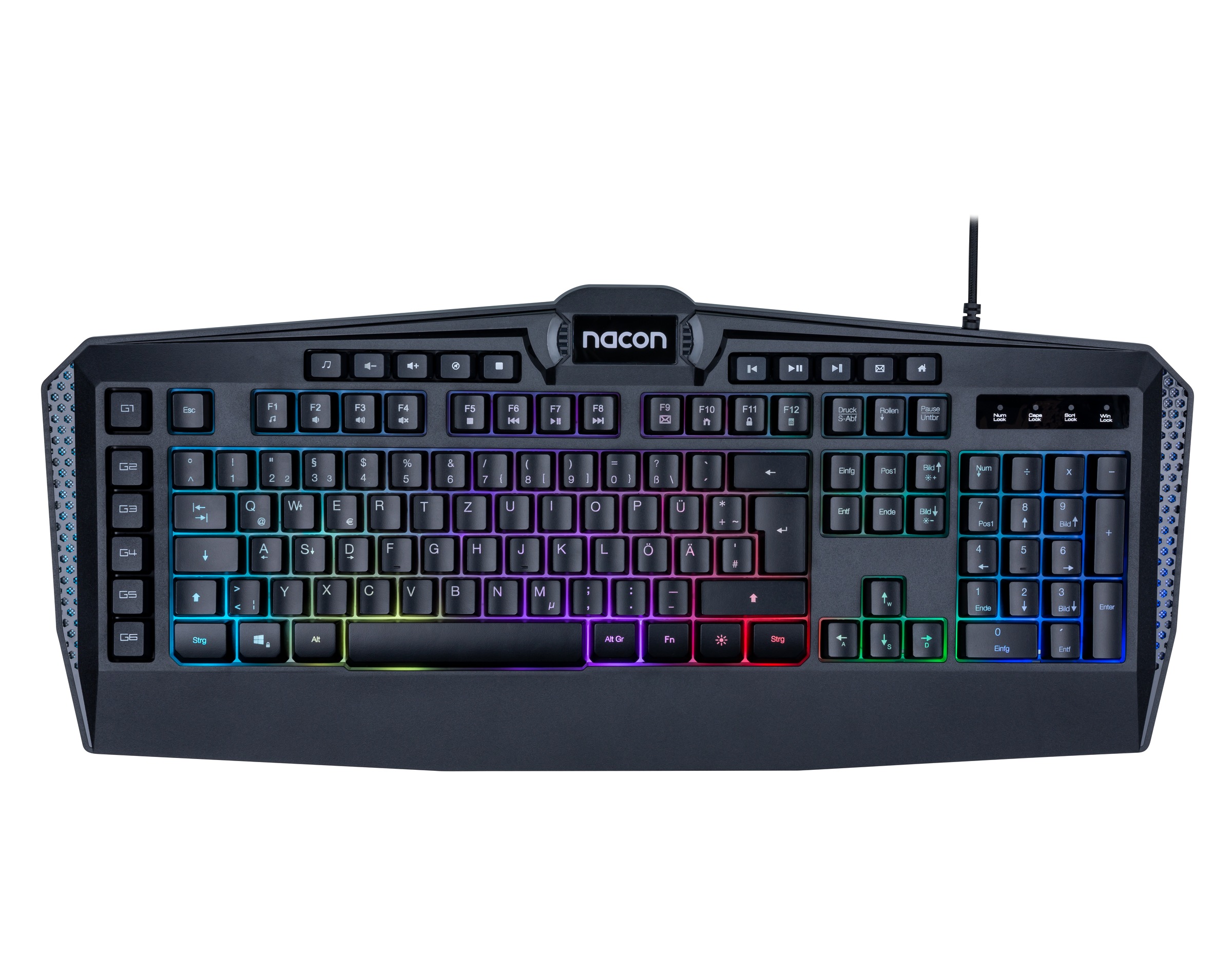 nacon Gaming-Tastatur »CL-210DE«, (Ziffernblock-Multimedia-Tasten-Funktionstasten-Fn-Tasten-Makro-Tasten)