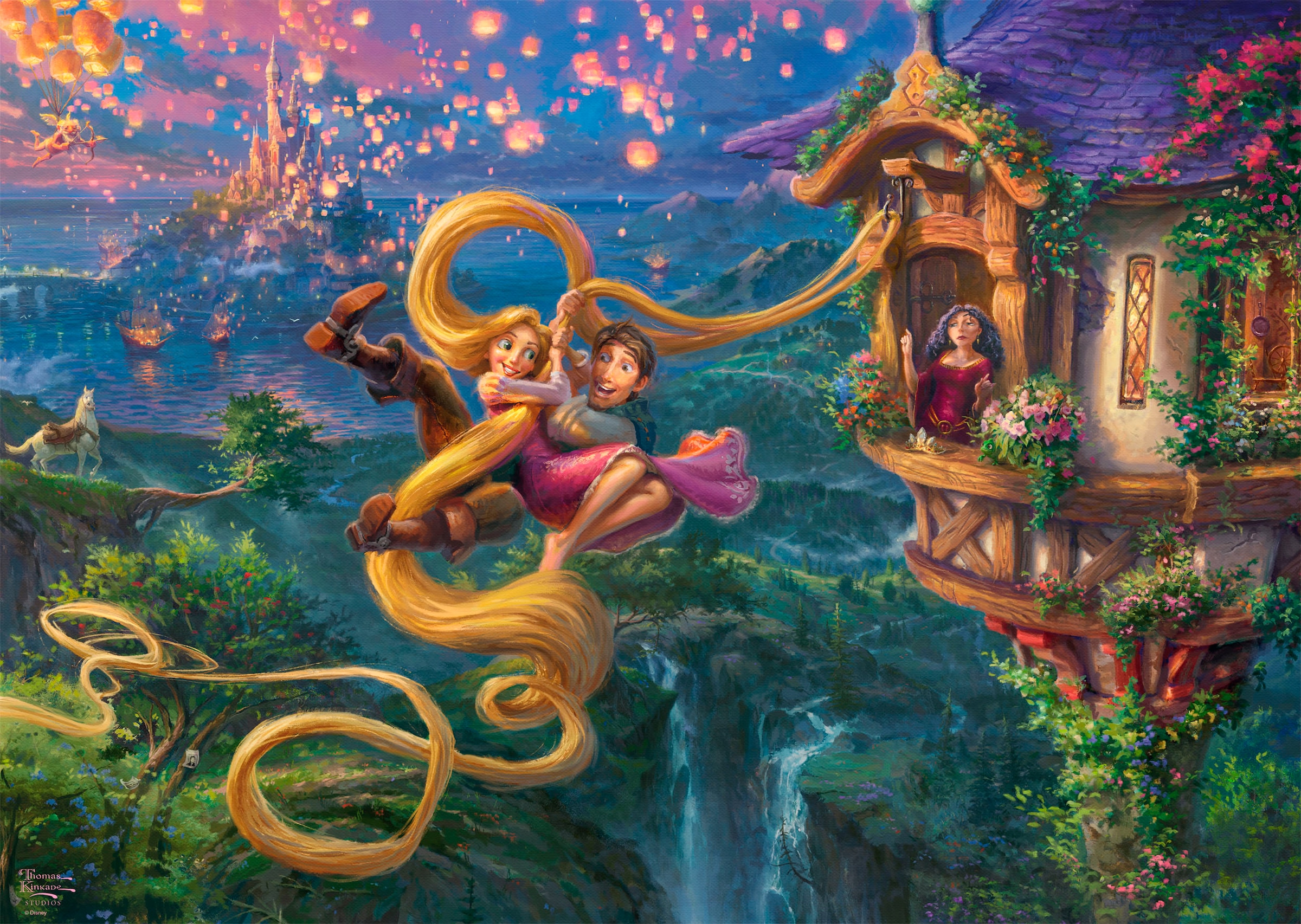 Schmidt Spiele Puzzle »Disney, Rapunzel Tangled up in Love von Thomas Kinkade«, Made in Germany