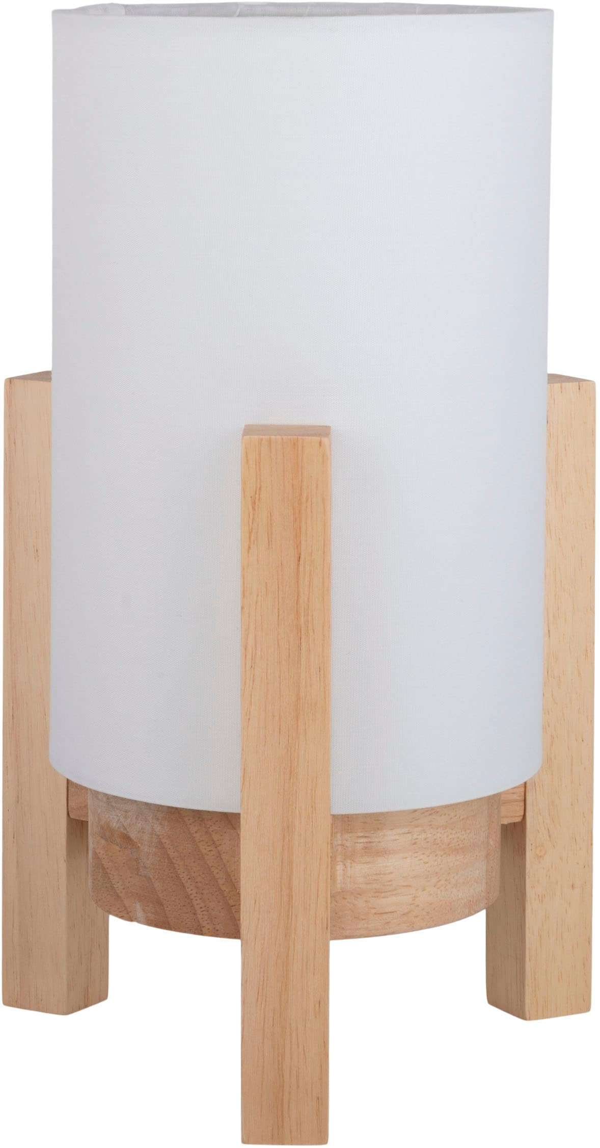 näve LED Tischleuchte »Madita« LED-Modul 1 Stk. Warmweiß Akkubetrieb, inkl. USB-C-Kabel, Holzgestell, Textilschirm, dimmbar