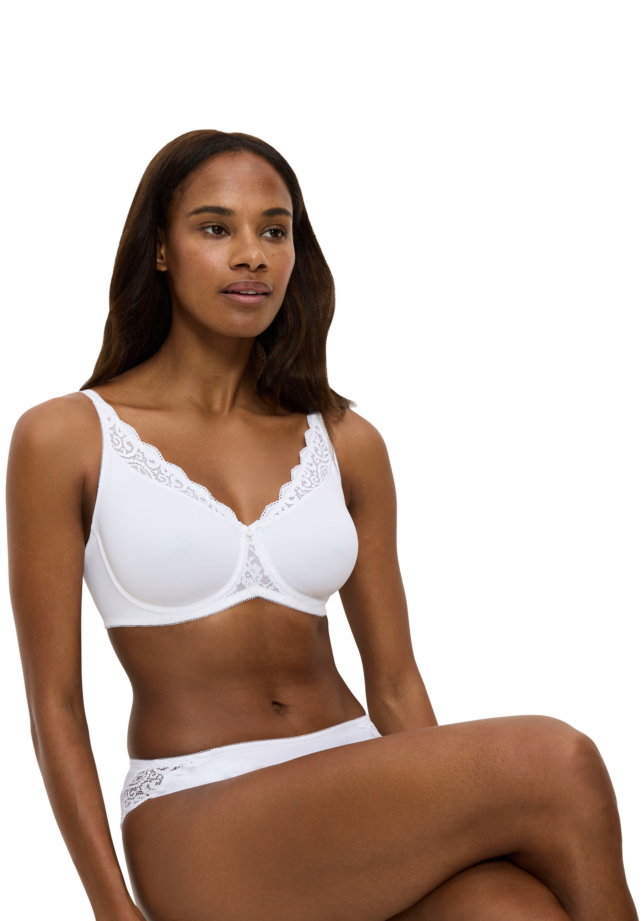 Triumph Minimizer-BH »Amourette W01«, verkleinert die Brust optisch, Spitzenakzente