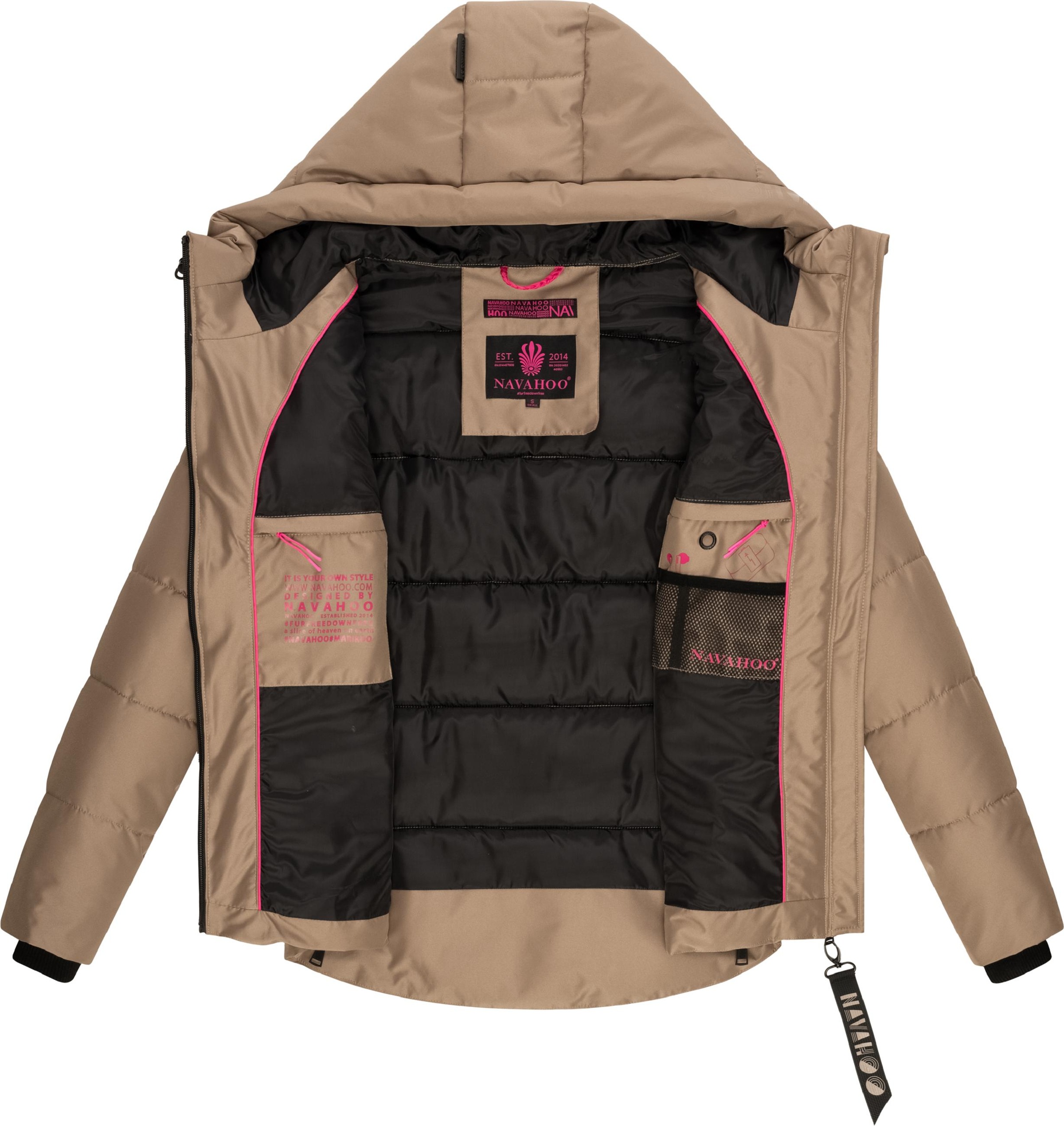 Navahoo Steppjacke »Steppjacke Krümelein«, mit Kapuze