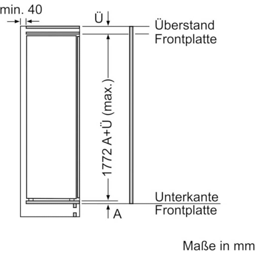 BOSCH Einbaukühlschrank »KIF81PFE0«, KIF81PFE0, 177,2 cm hoch, 55,8 cm breit