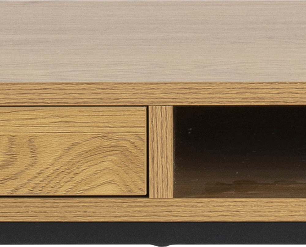 ACTONA GROUP Schreibtisch Metallgestell, 1 Schublade und 1 offenem Fach, Breite 140 cm