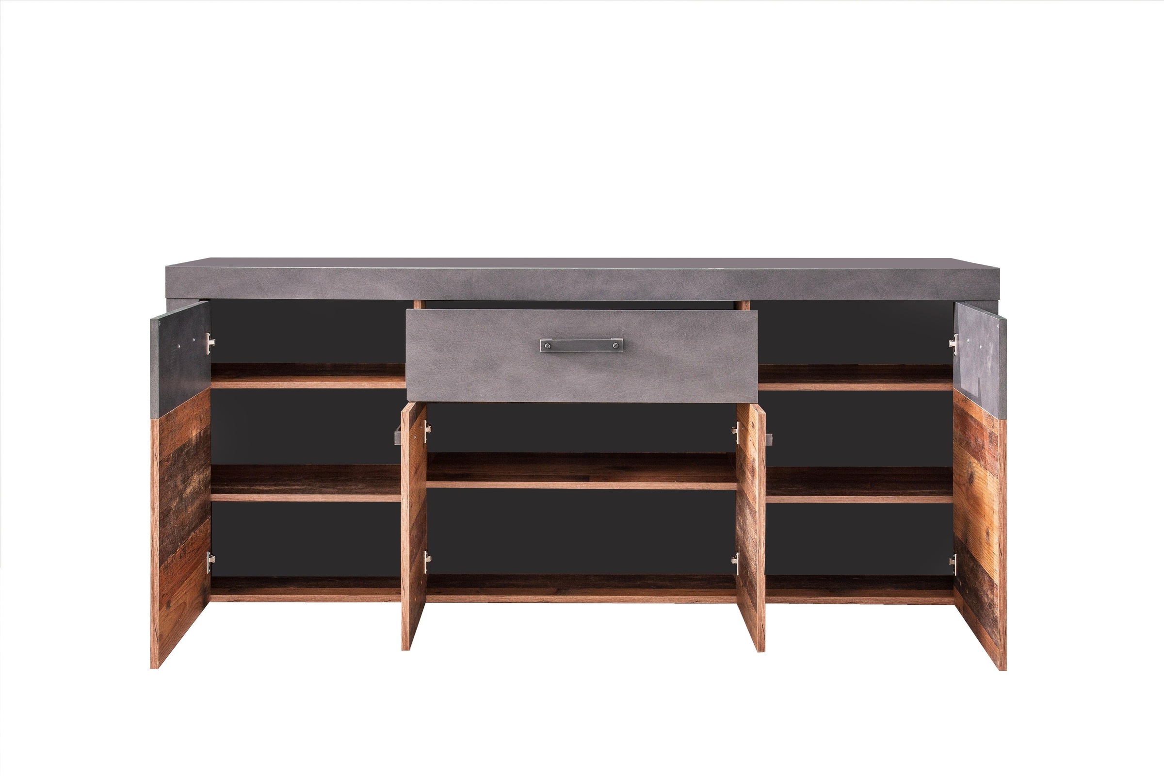 INOSIGN Sideboard »Ilana«, Sideboard mit 4 Türen & 1 Schublade - (B/T/H) 178/40/76 cm