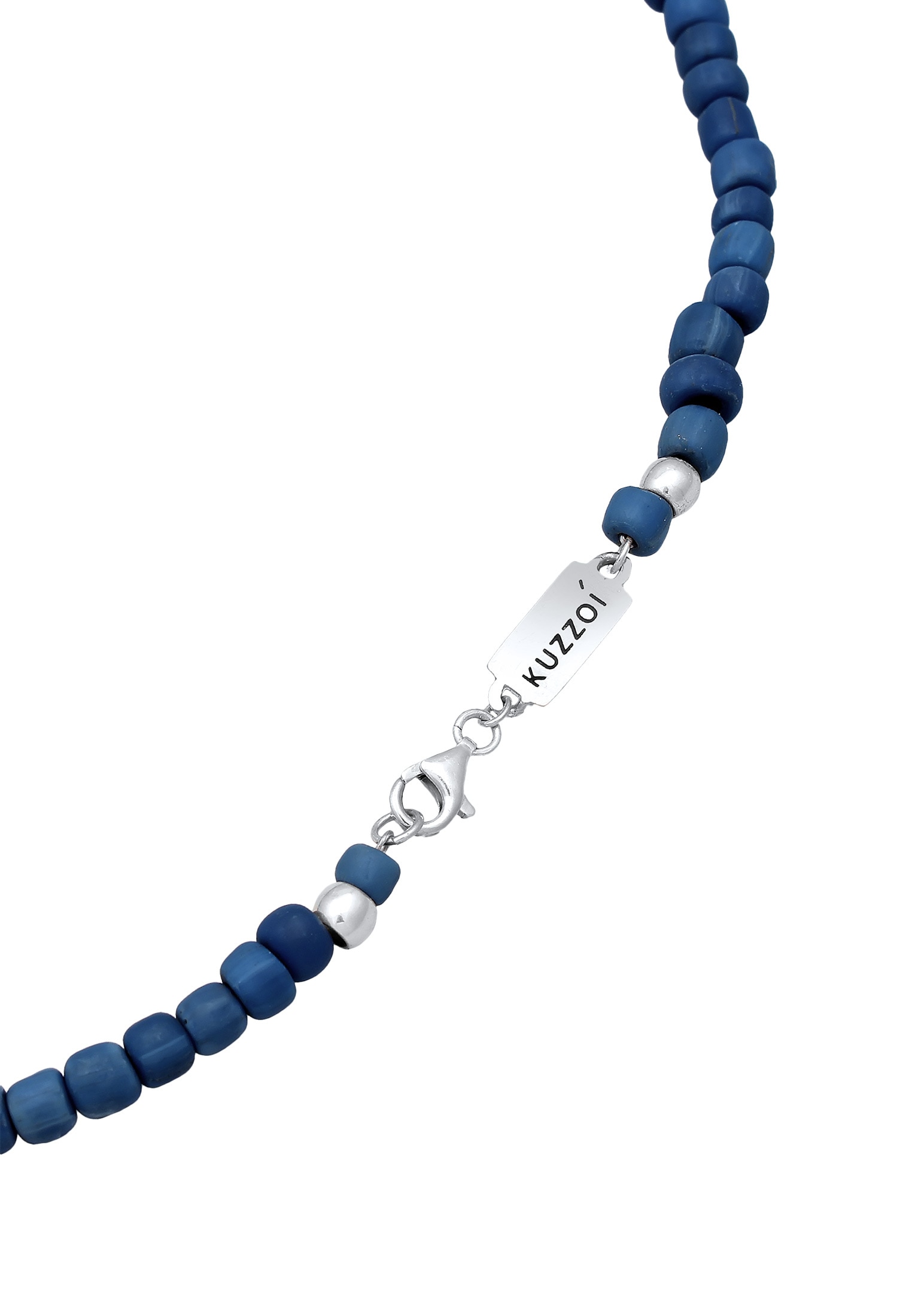 Kuzzoi Silberkette »Halskette Glas Beads Urban Style 925 Silber«
