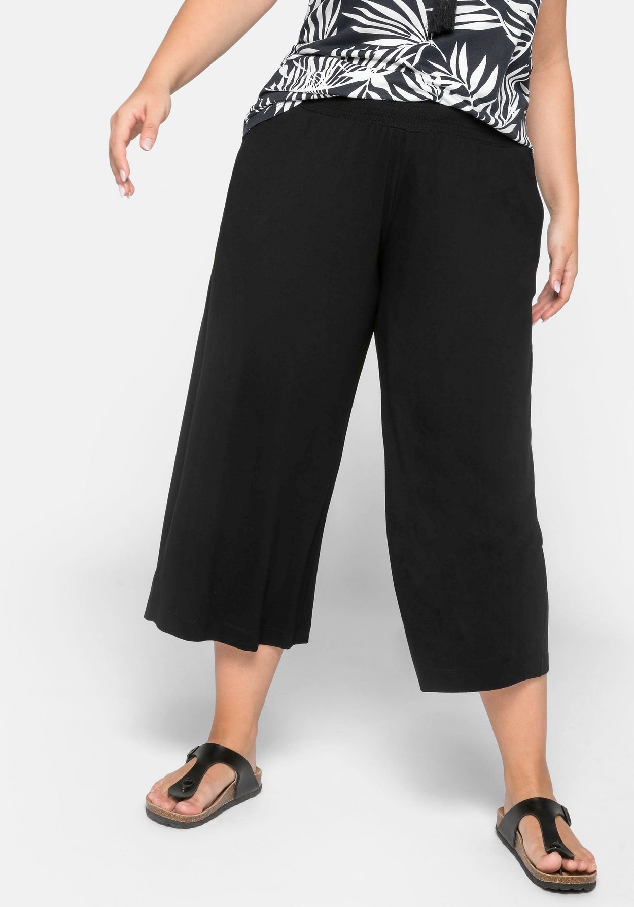 Sheego Jerseyhose »Strandhose in legerer 3/4-Länge«