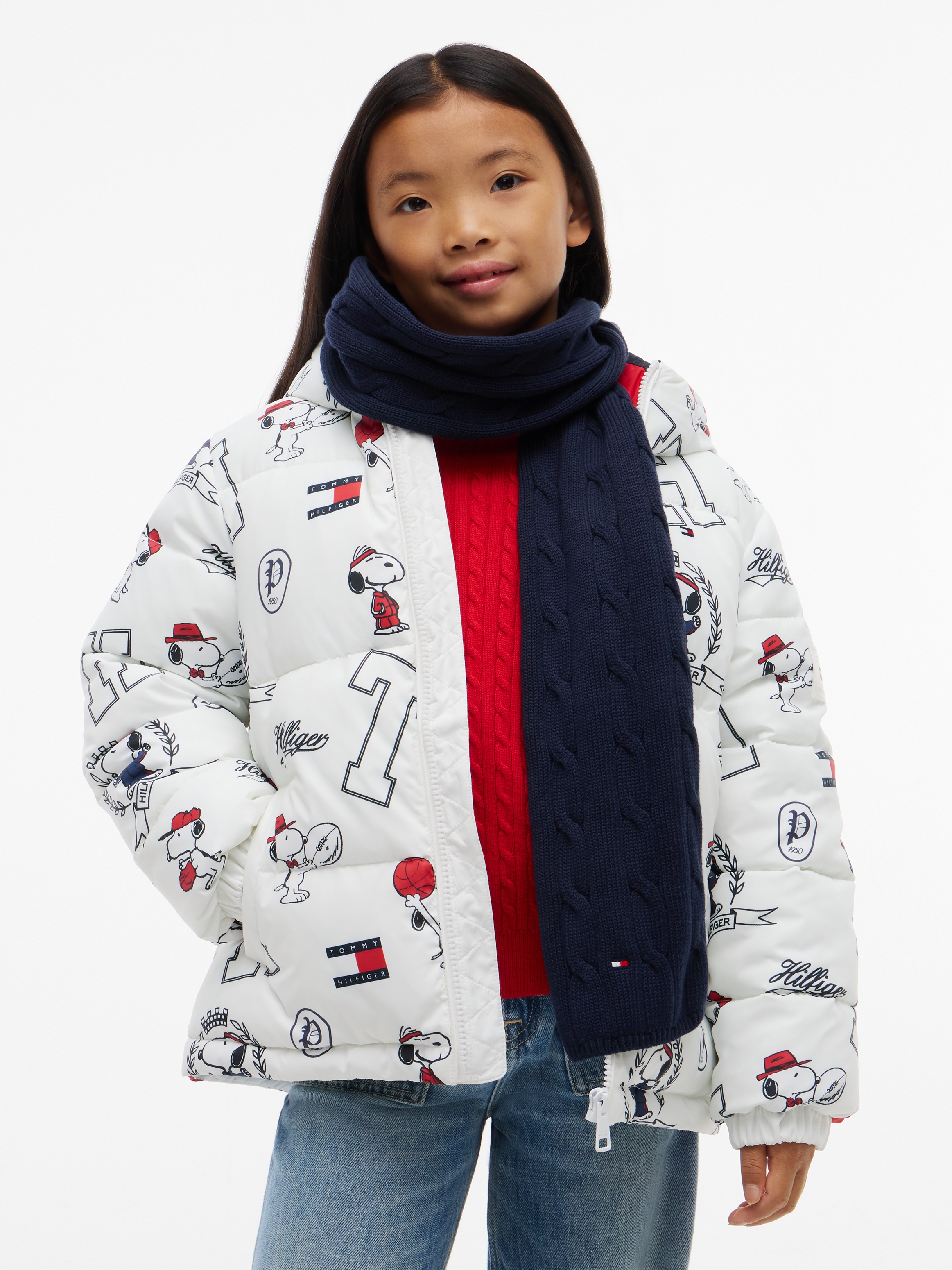 Tommy Hilfiger Strickschal »ESSENTIAL CABLE SCARF« Regular fit mit Zopfstrickmuster