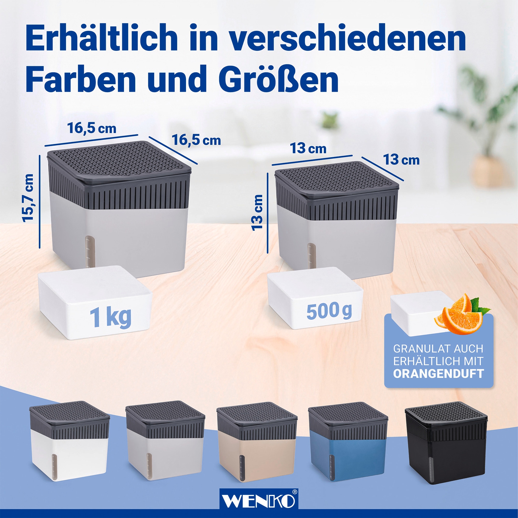 WENKO Luftentfeuchter »Cube« für 80 m³ Räume 1000 g