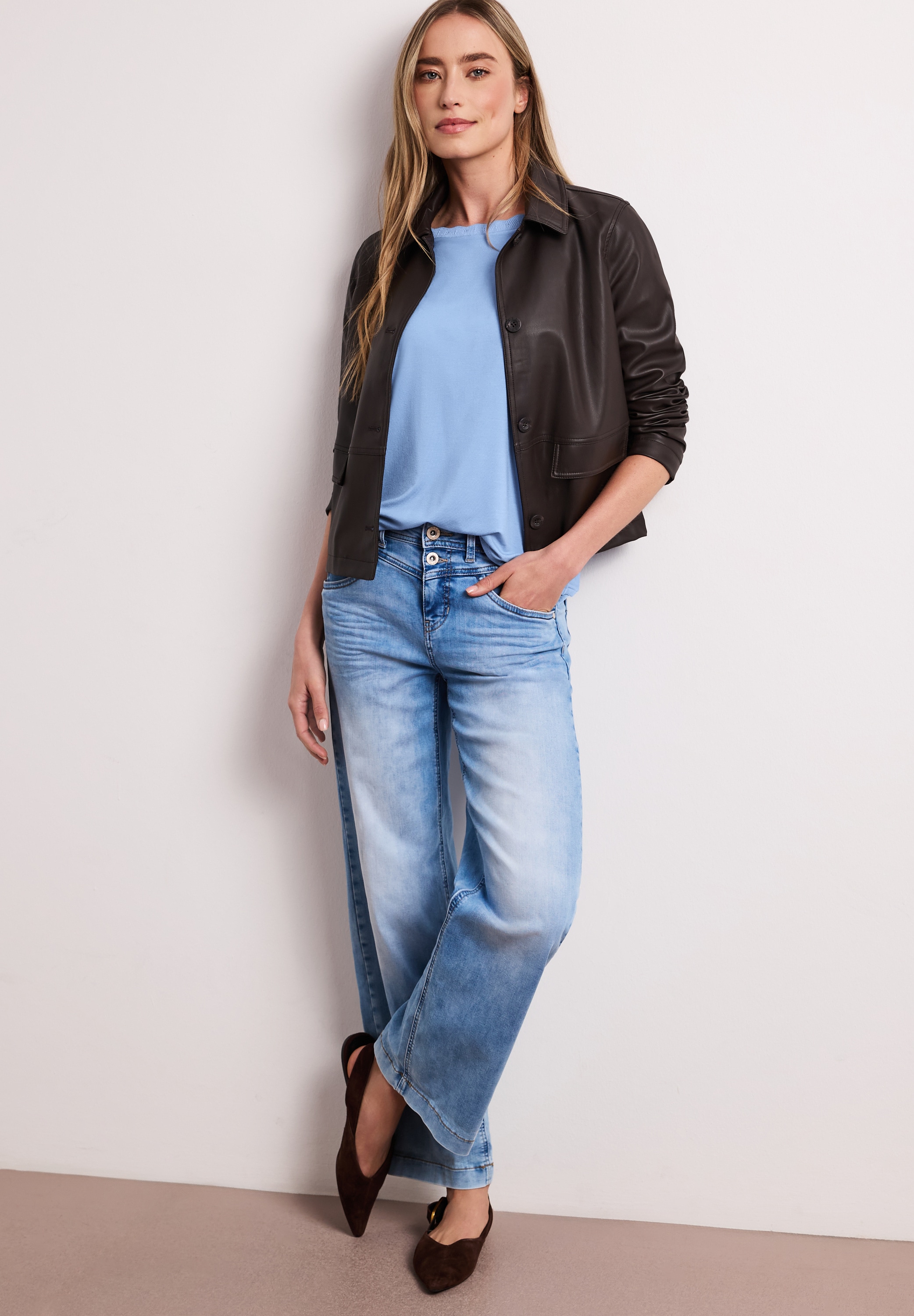 STREET ONE Shirttop mit Deko-Tape