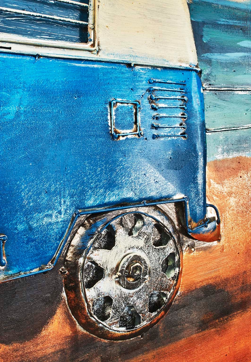 locker Wanddekoobjekt »Metallbild 3D BEACH BULLY«