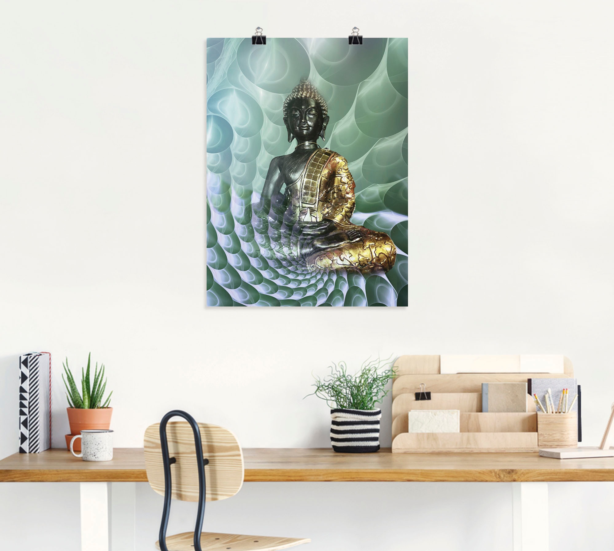 Artland Wandbild »Buddhas Traumwelt CB« Religion 1 Stk. tlg. als Alubild, Leinwandbild, Poster in verschied. Größen