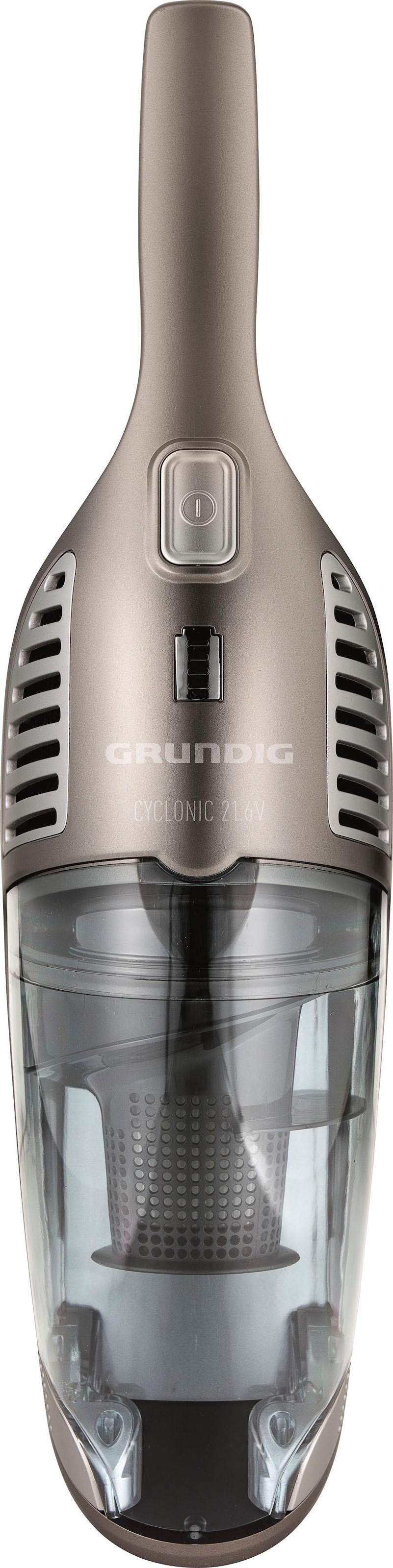 Grundig Akku-Stielstaubsauger »VCH 9832, 2- in 1 Akkusauger, herausnehmbares Handteil,«, 75 min Akkulaufzeit, platzsparende Aufbewahrung, 4-stufige Akkuanzeige