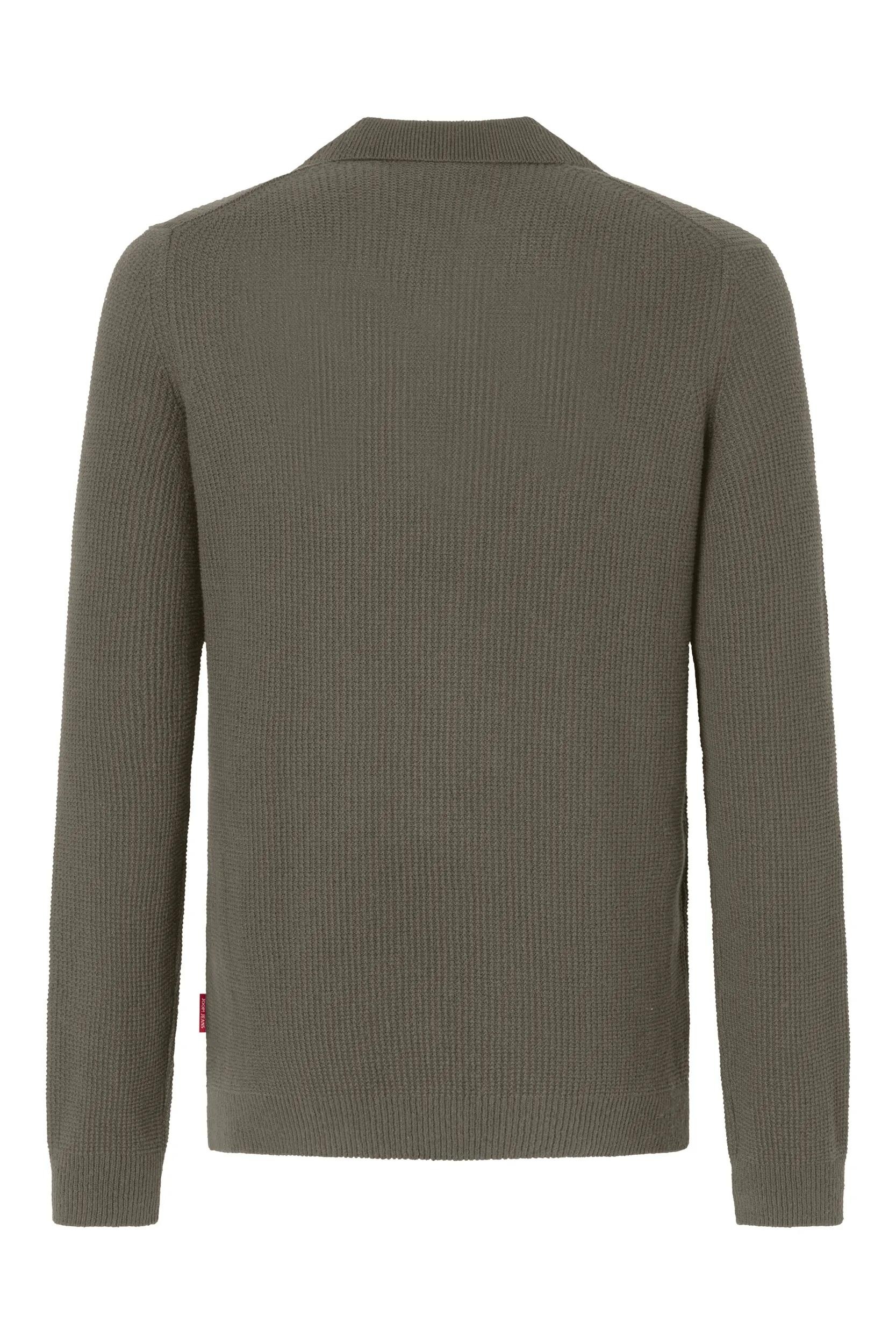 Joop Jeans Polokragenpullover »Ove« mit feinem Strukturmuster