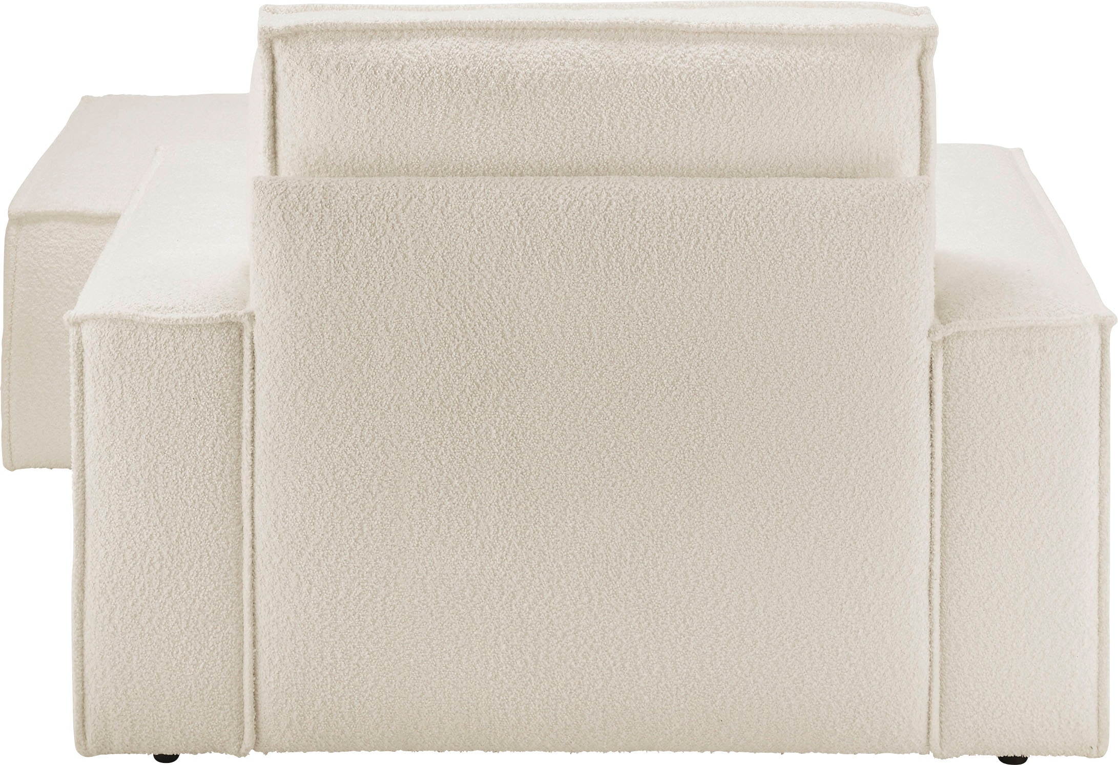 OTTO home Loveseat »FINNLEY Bouclé, Loveseat & Hocker im Set, inkl. Zierkissen« 2 Stk. tlg. verfügbar in den Stoffqualitäten Bouclé, Struktur fein und Mega Cord