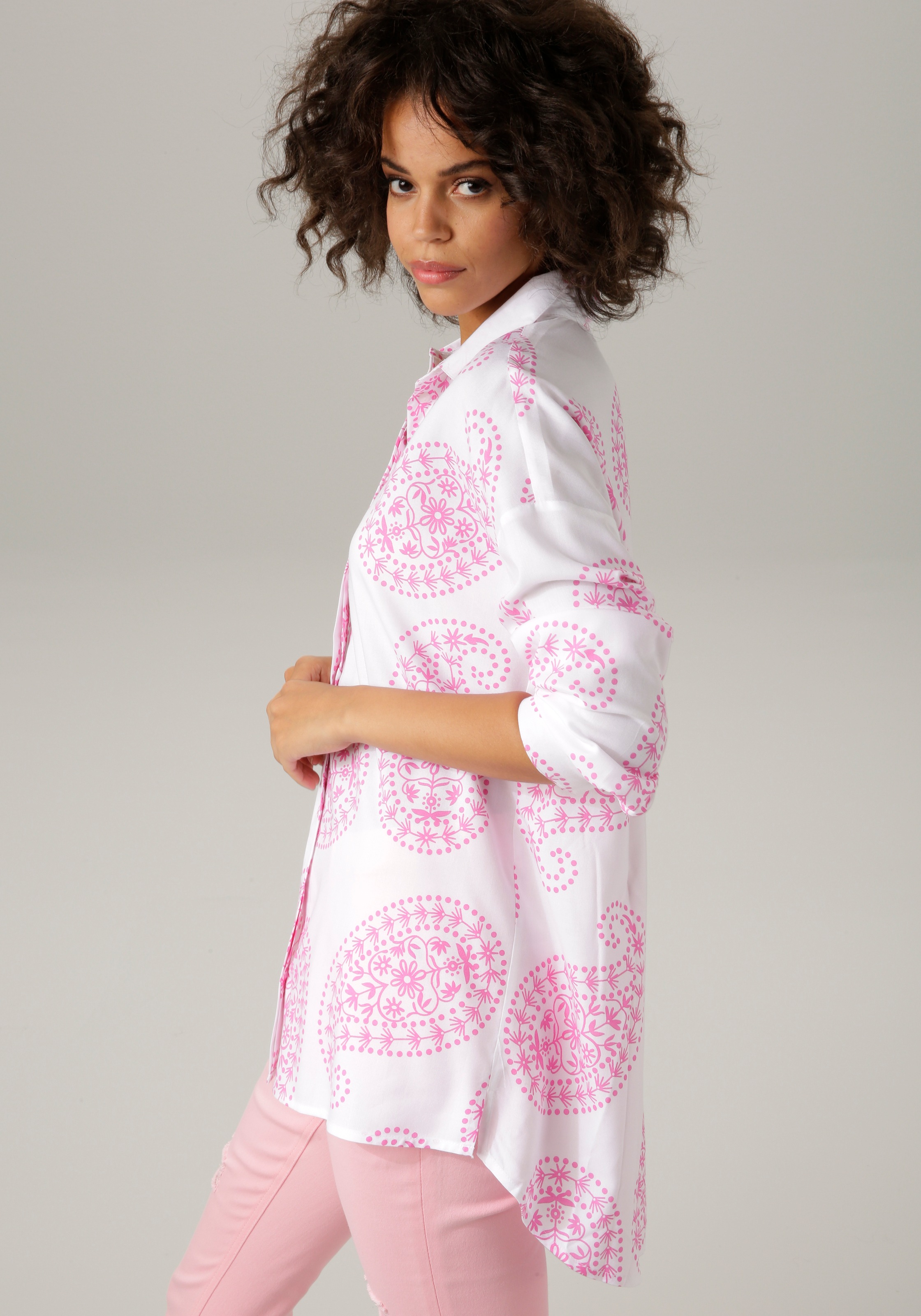 Aniston CASUAL Hemdbluse, mit OTTO Paisley-Muster großflächigem im Shop Online bestellen