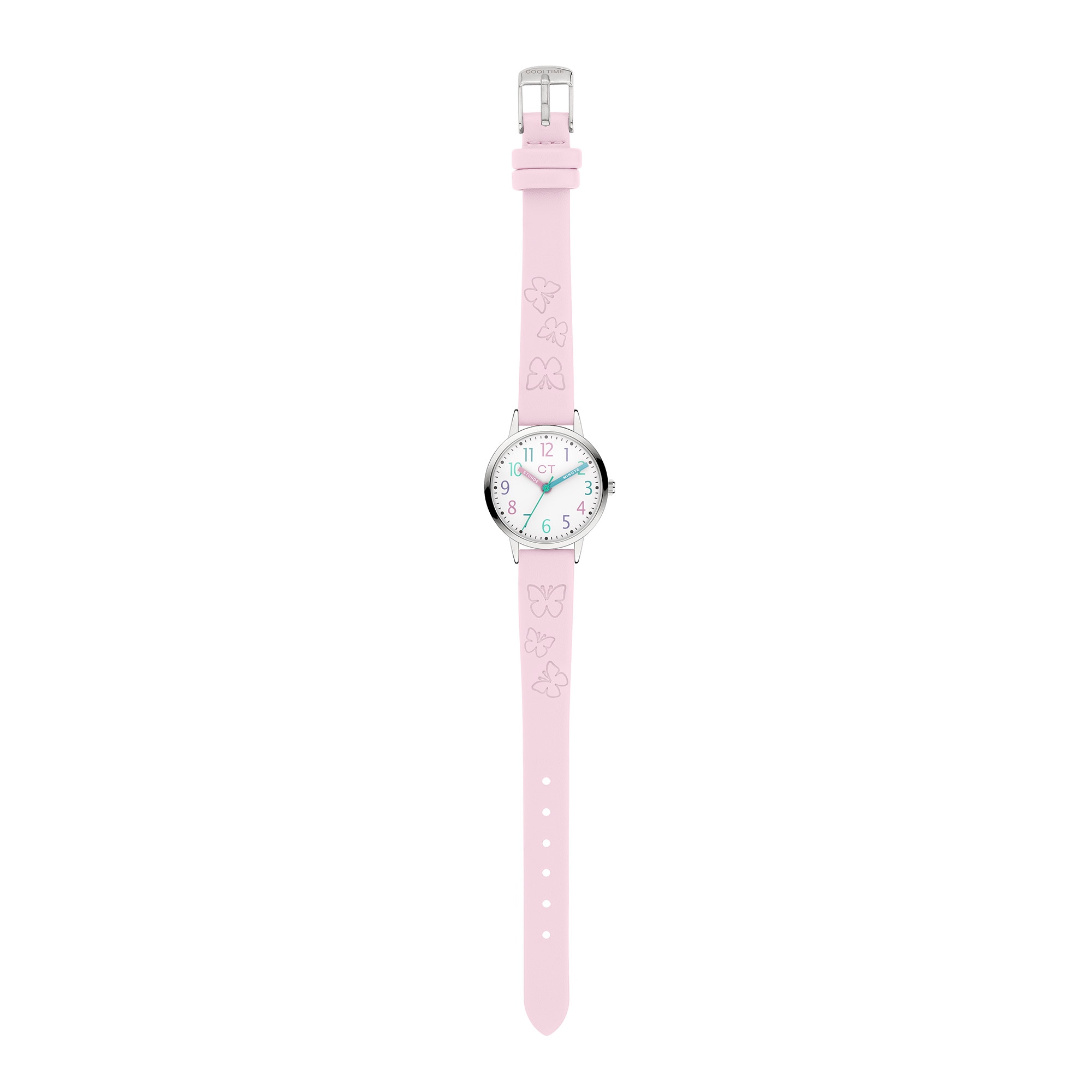 COOL TIME Quarzuhr »The Cool Pink Butterfly«, Armbanduhr, Kinderuhr, Mädchen, analog