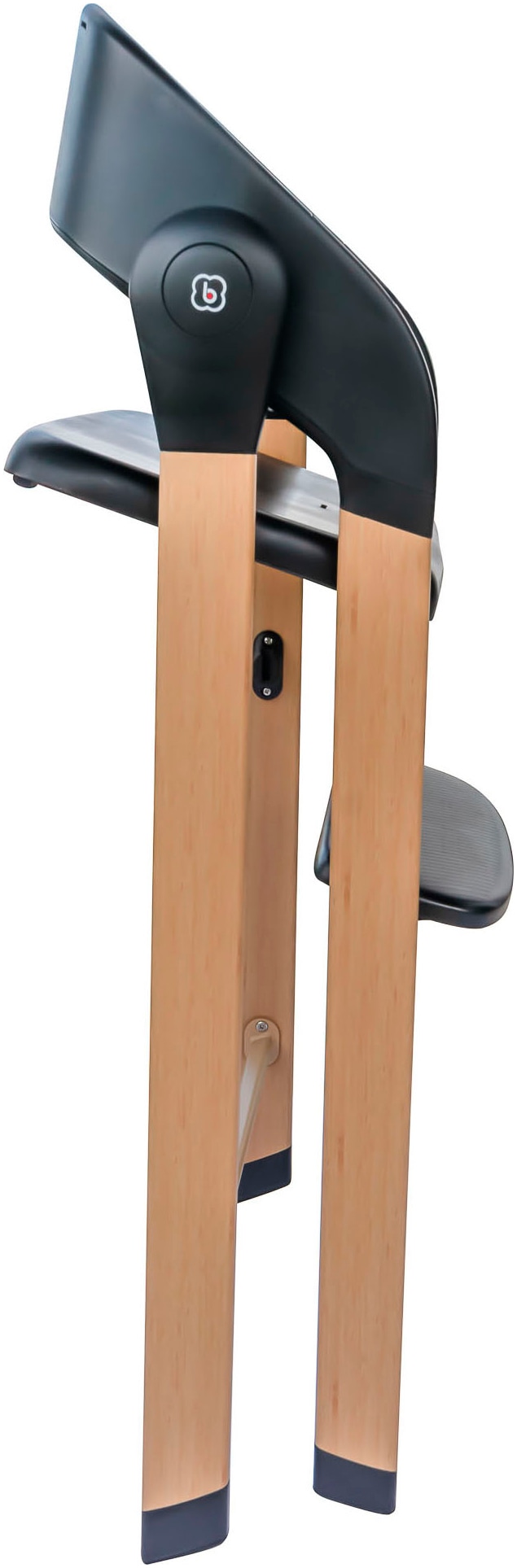 BabyGo Hochstuhl »Levels, black wood optic« () platzsparend zusammenklappbar