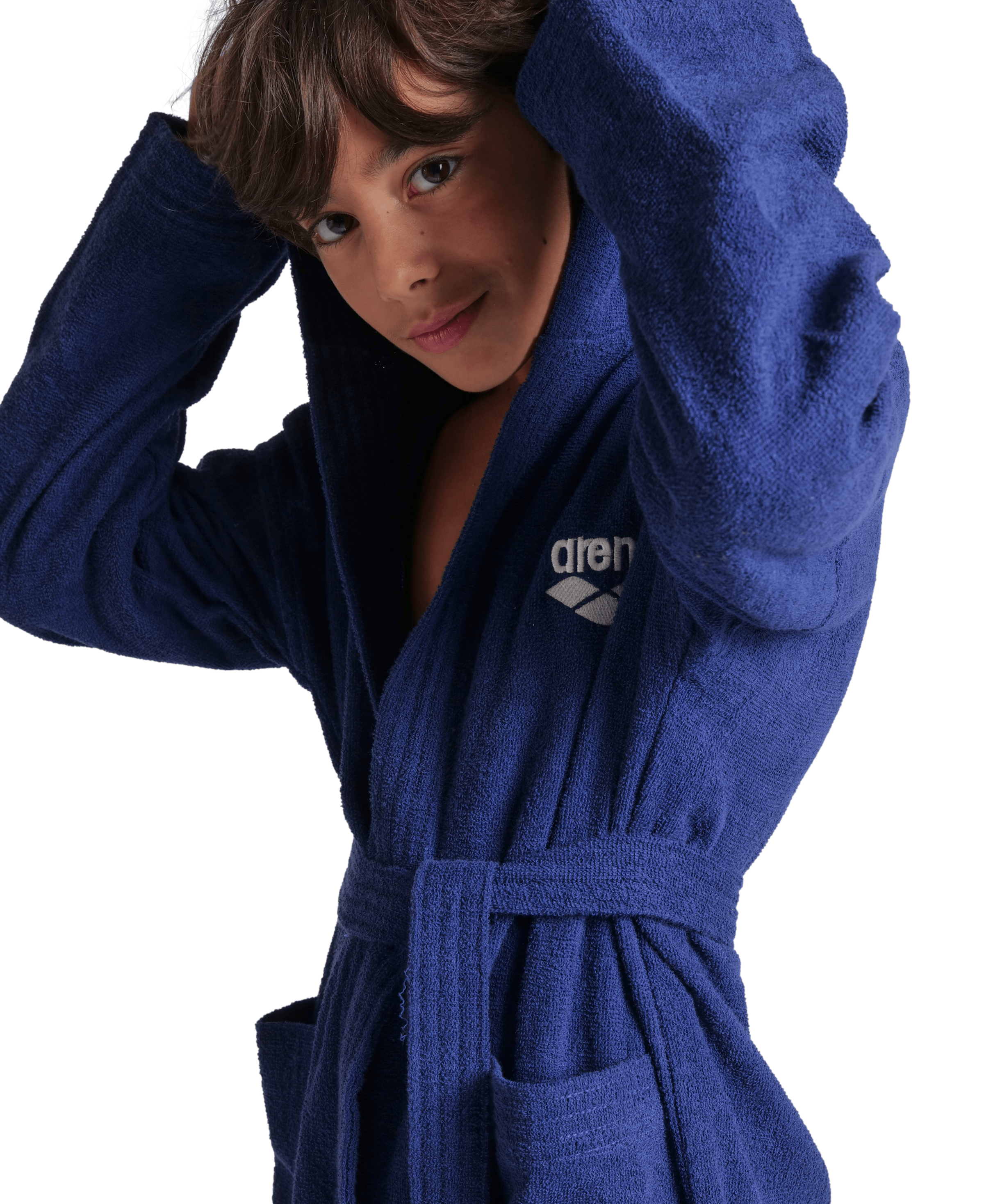 Arena Bademantel »arena Kinder Junior Zeppelin Bademantel« 1 Stk. Bademantel, Kinder, Mädchen, Jungen, Schwimmbad, weich, gemütlich