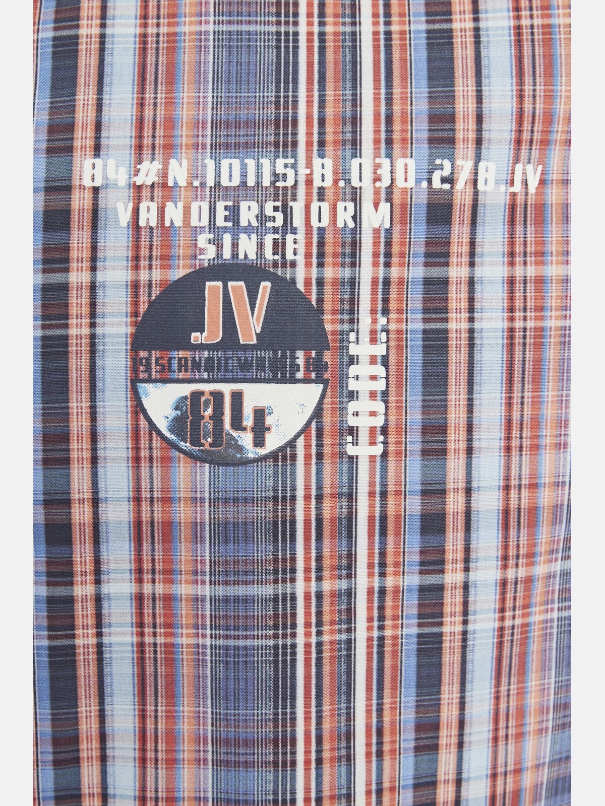Jan Vanderstorm Karohemd »Kurzarmhemd WIM«, (1 tlg.), mit kontrastfarbenen Elementen