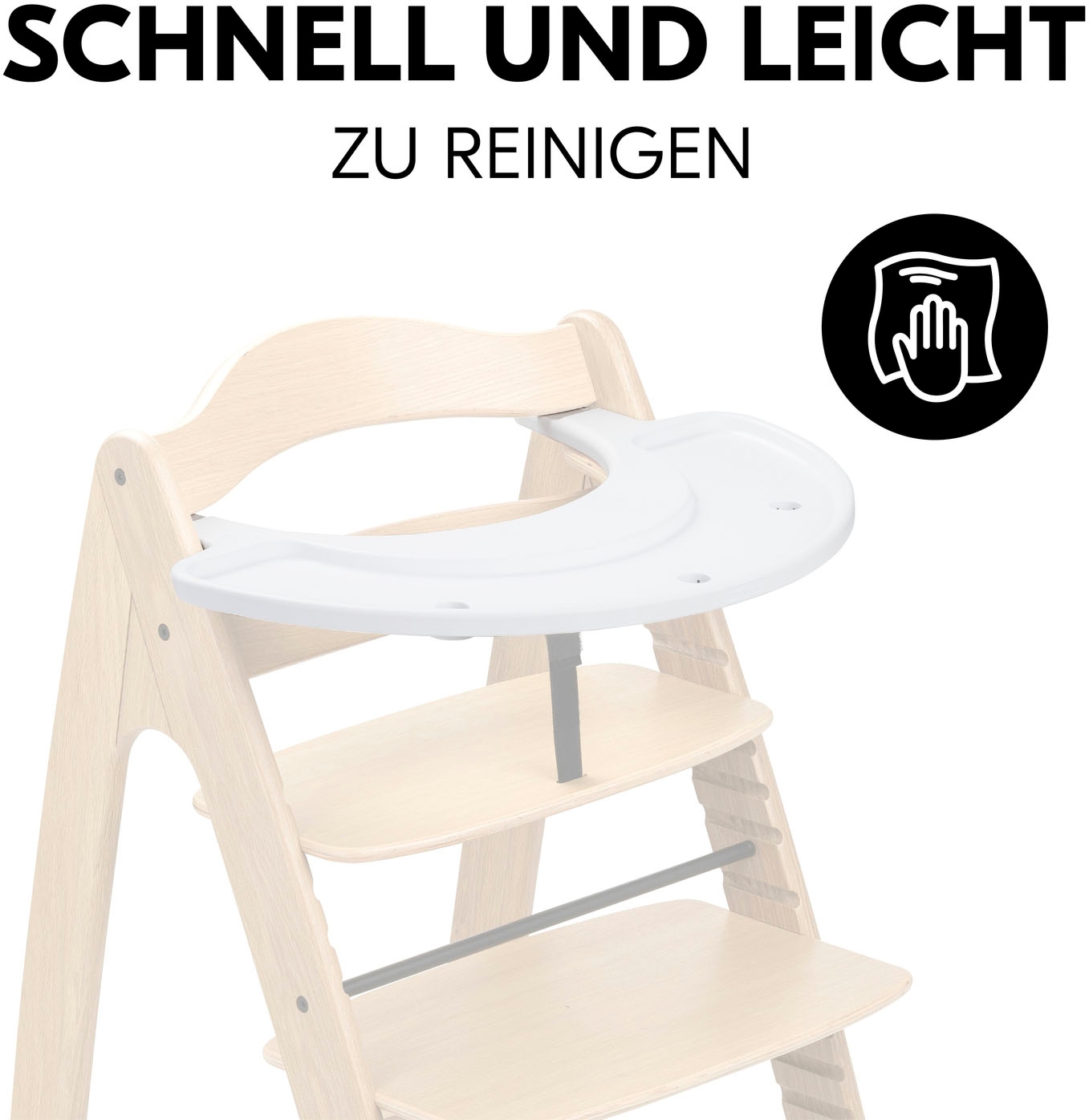 Hauck Hochstuhltablett »Arketa Play Tray, White«