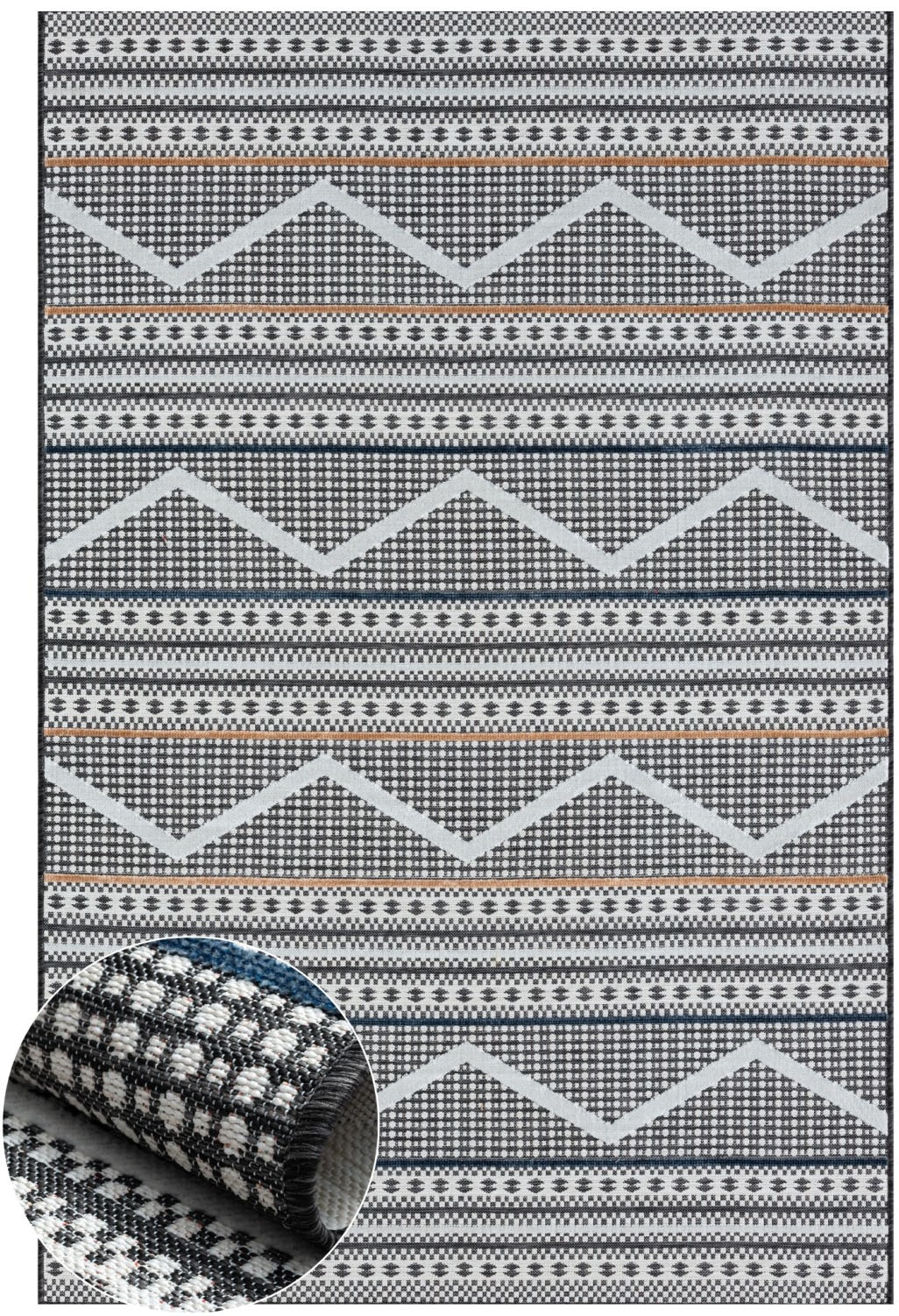 Myflair Möbel & Accessoires Teppich »Shadow Lagerräumung«, rechteckig, 8 mm Höhe, modernes Design, Outdoor geeignet, Balkon, Terrasse