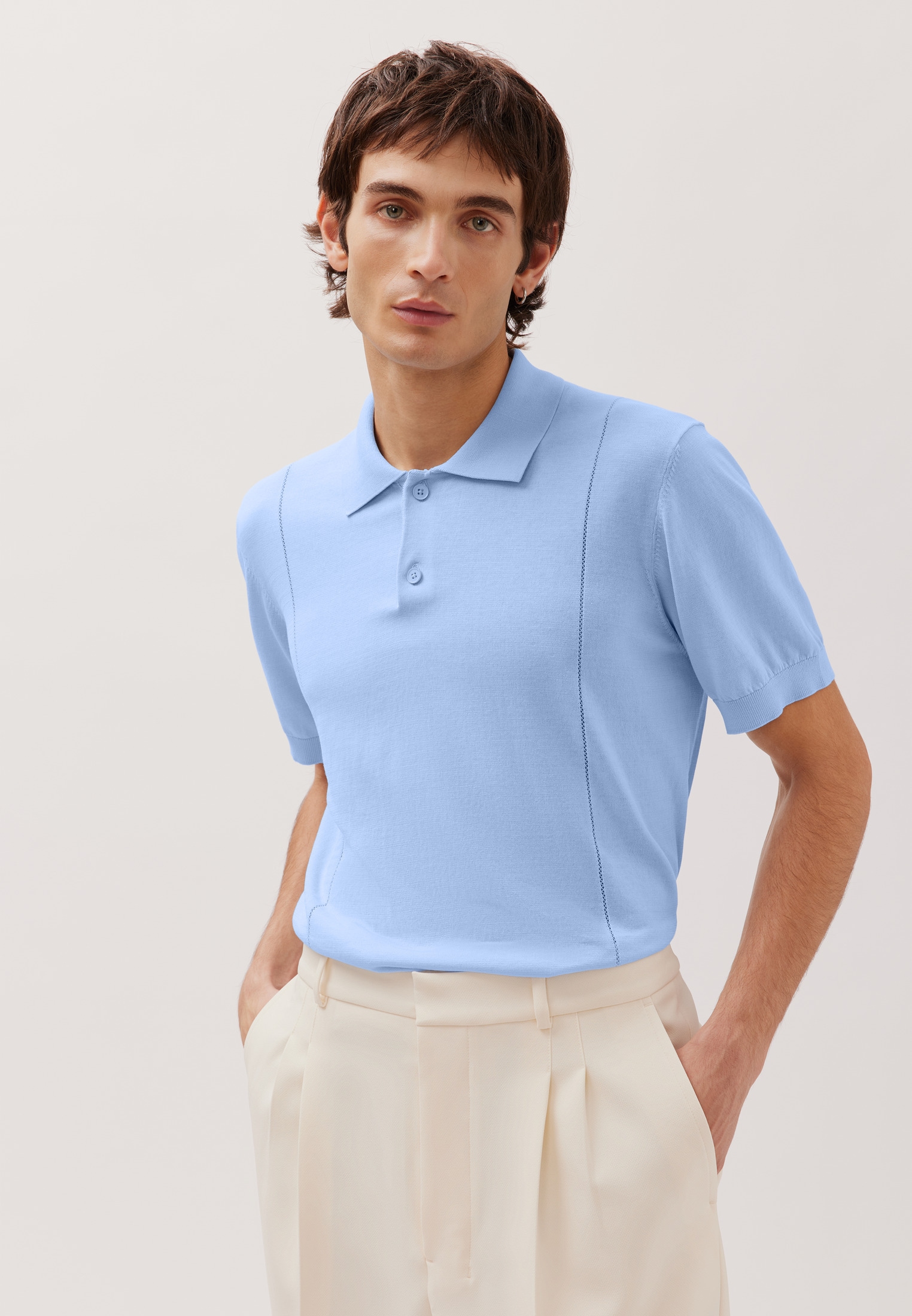 studio seidensticker Poloshirt Strick Polo Uni