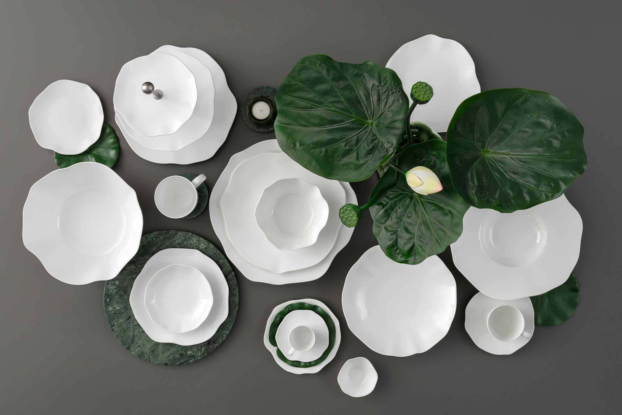 Villeroy & Boch Geschirr-Set »Basic-Set Pura 6er Set weiß« Spülmaschinenfest, Mikrowellensicher