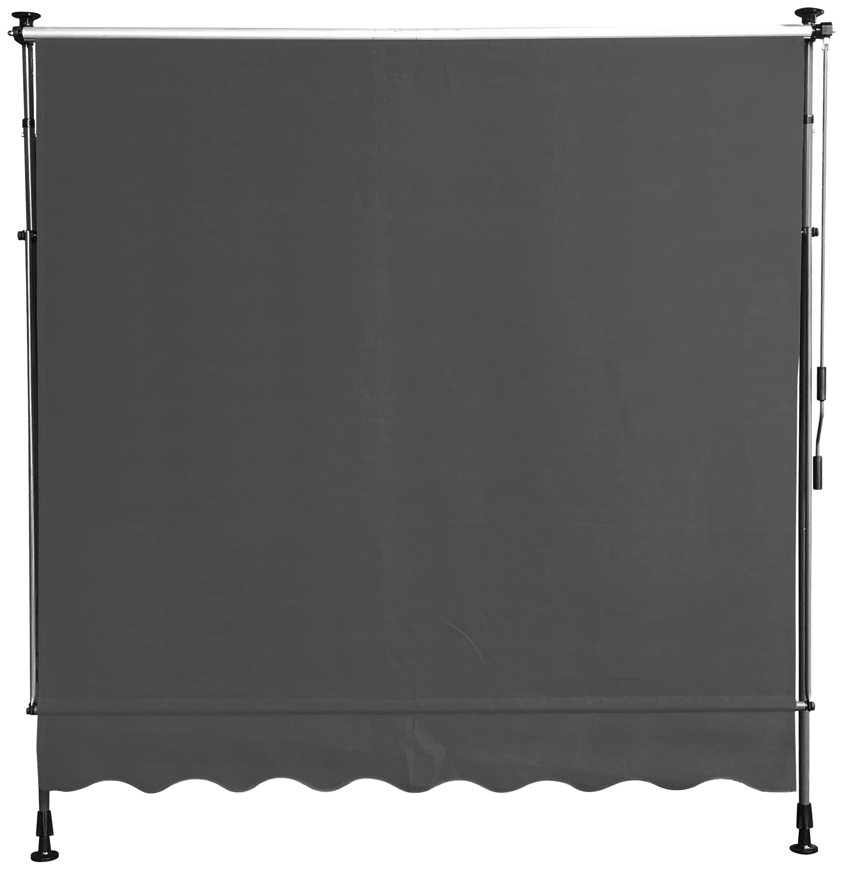 Quick Star Klemm-Senkrechtmarkise, 300 cm Breite, 130 cm Ausfall, Neigungswinkel verstellbar